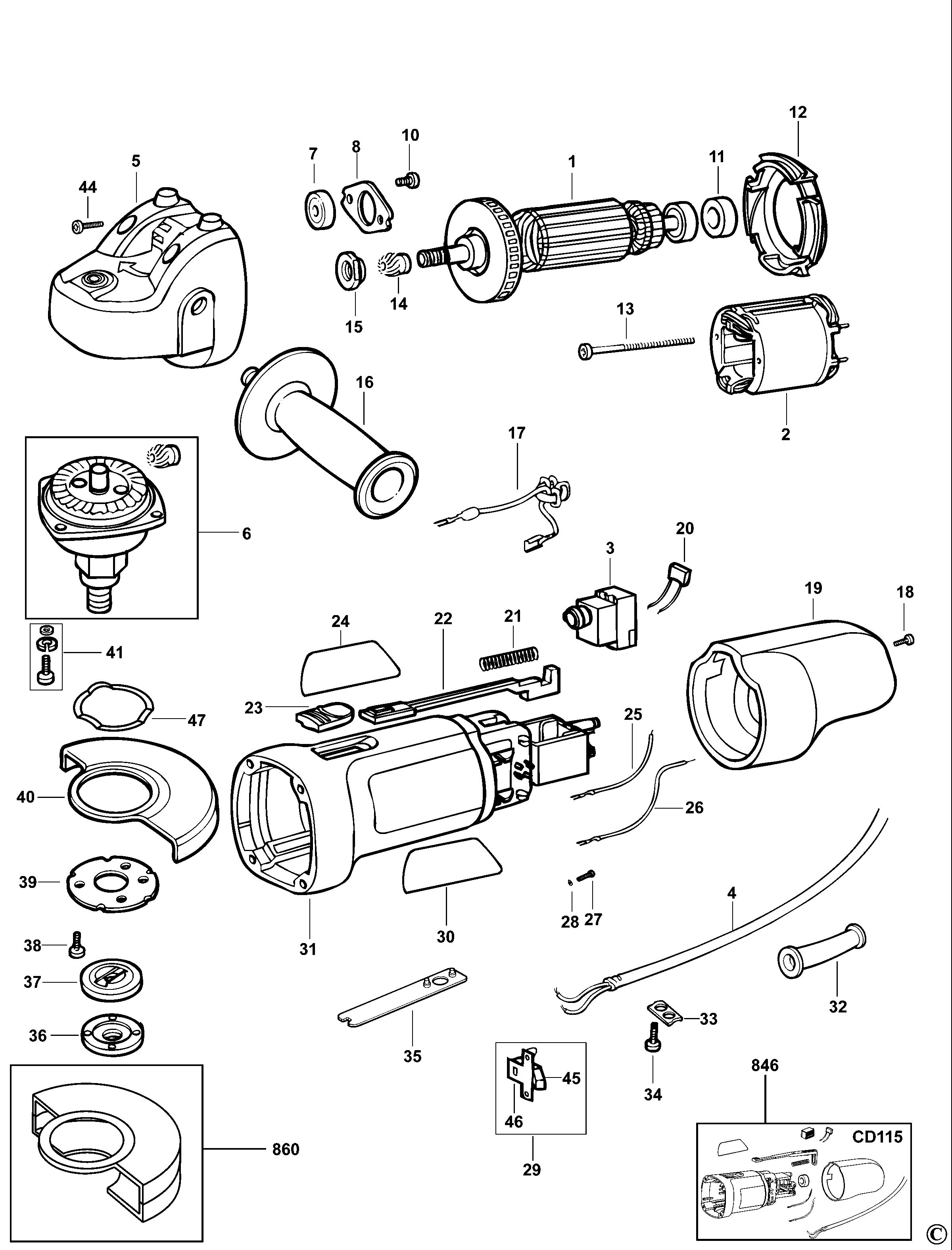 SMALL ANGLE GRINDER