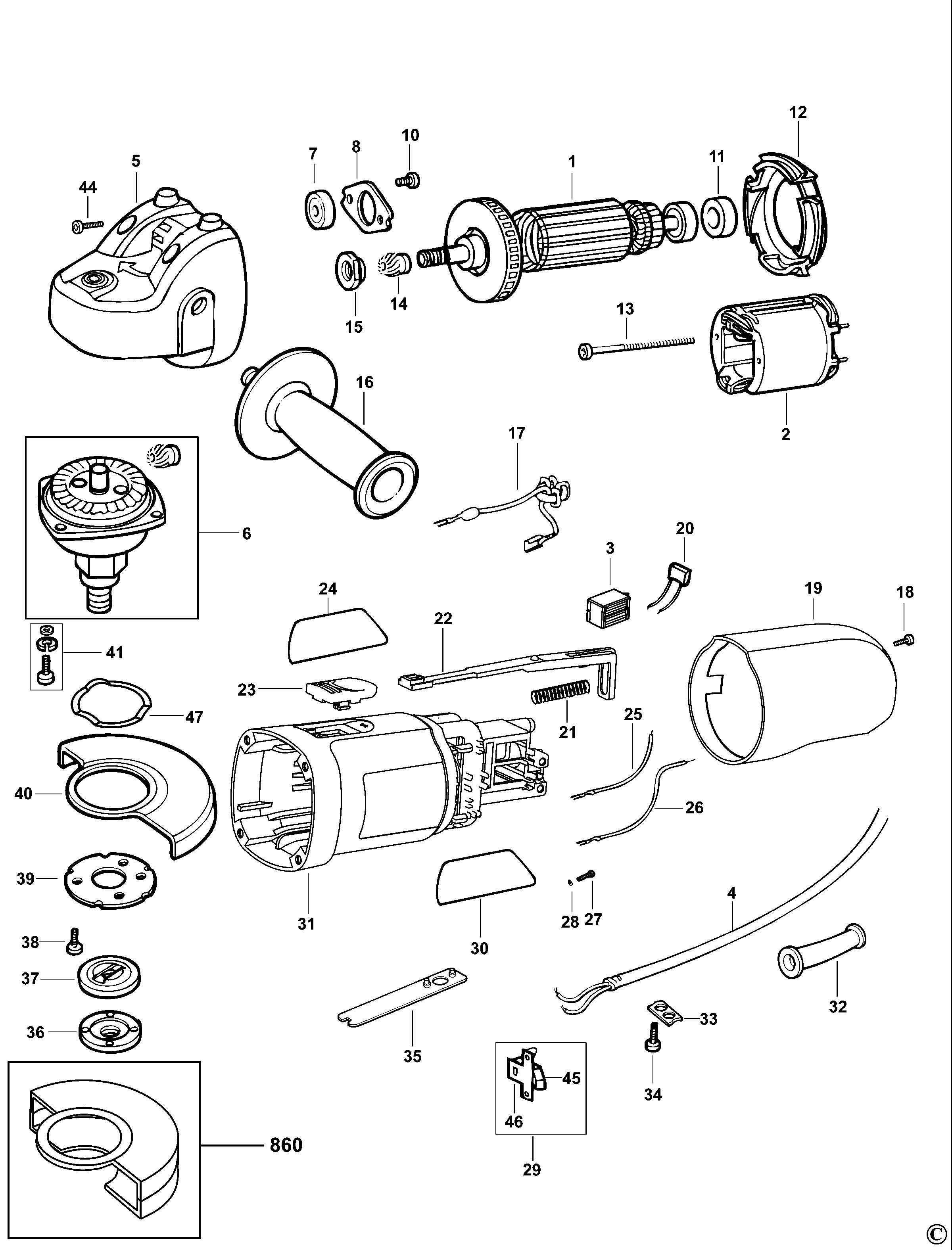 BLACK+DECKER ANGLE GRINDER (Type 4)