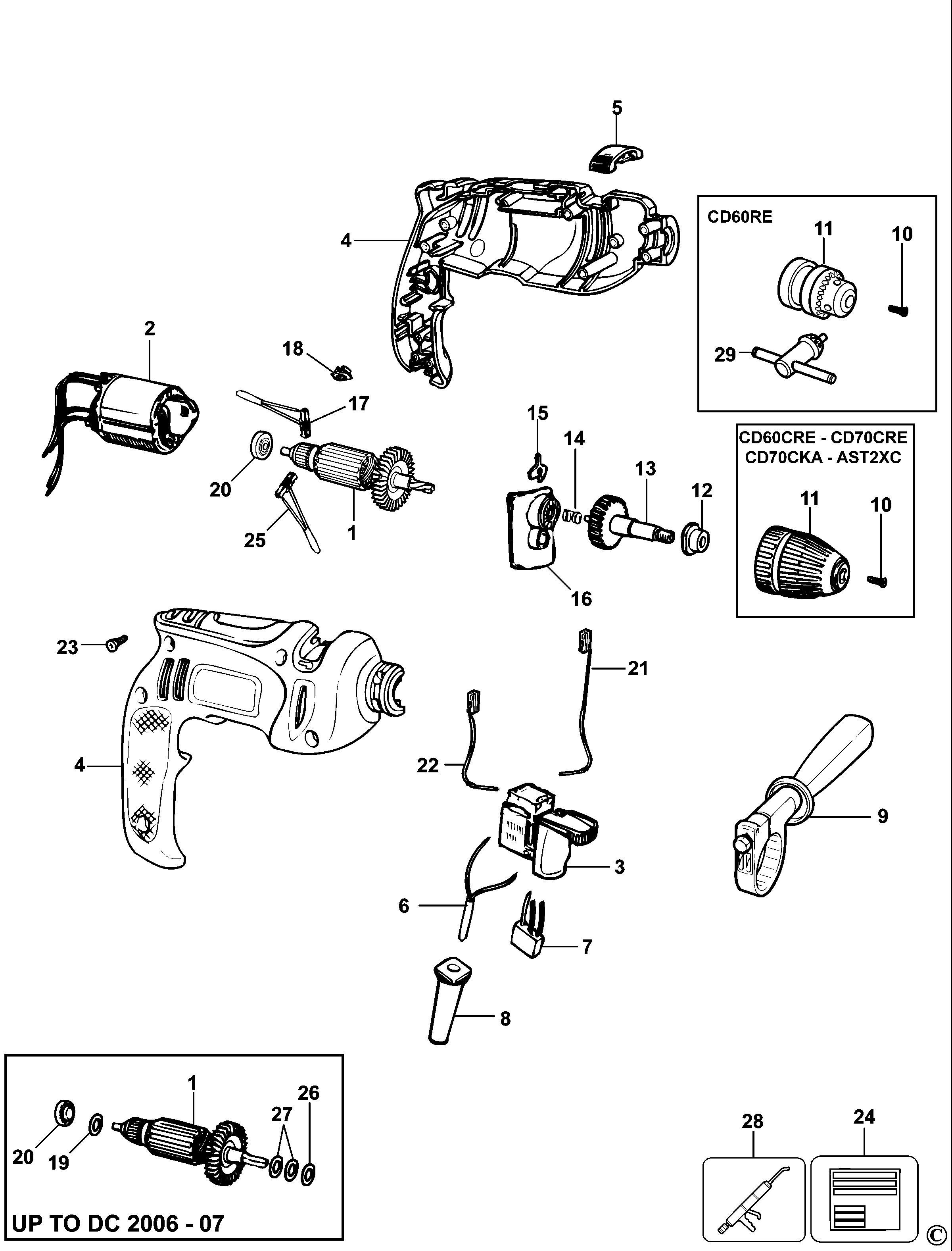 BLACK+DECKER DRILL (Type 1)