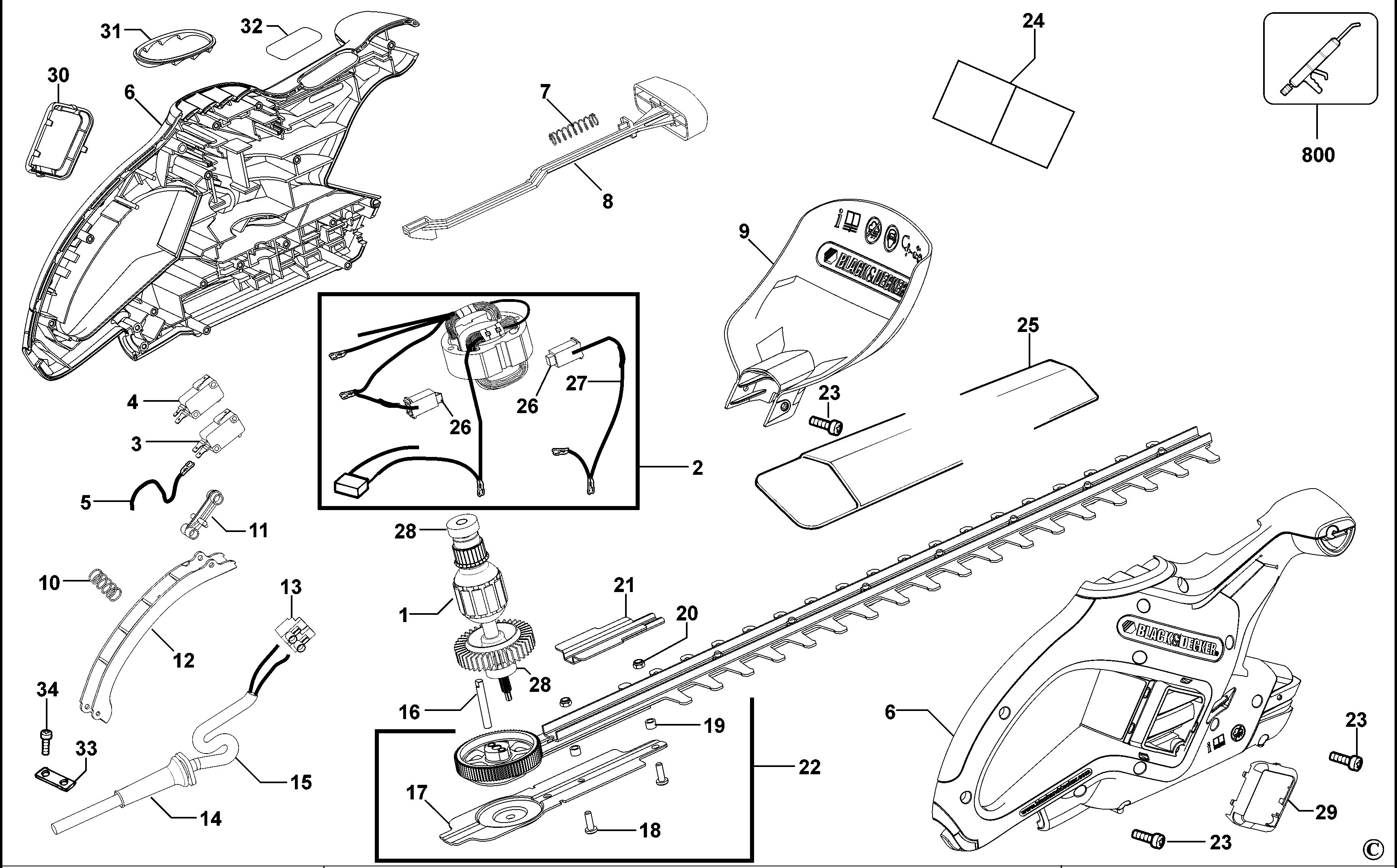 BLACK+DECKER HEDGETRIMMER (Type 2)