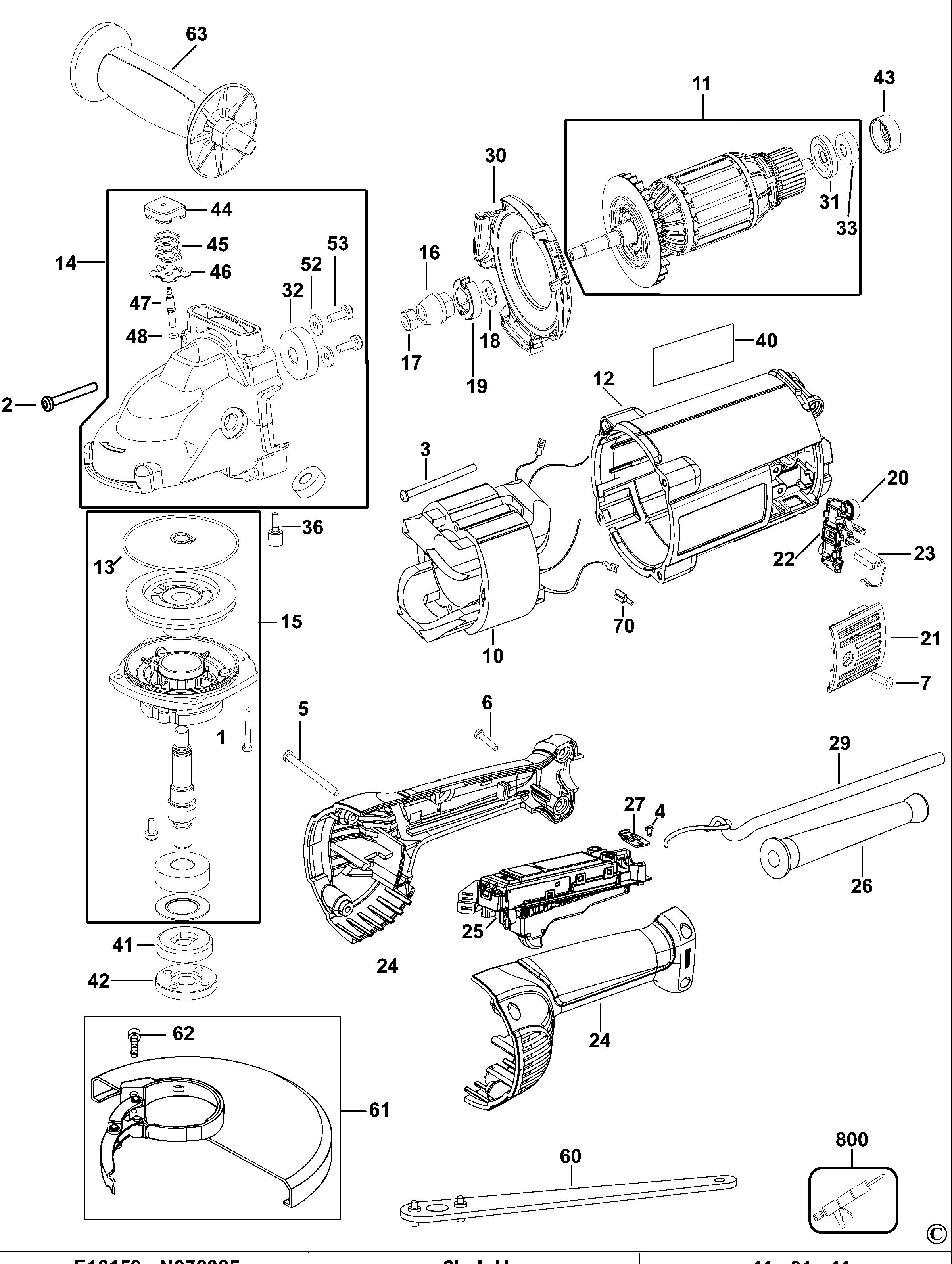 DEWALT ANGLE GRINDER (Type 1)
