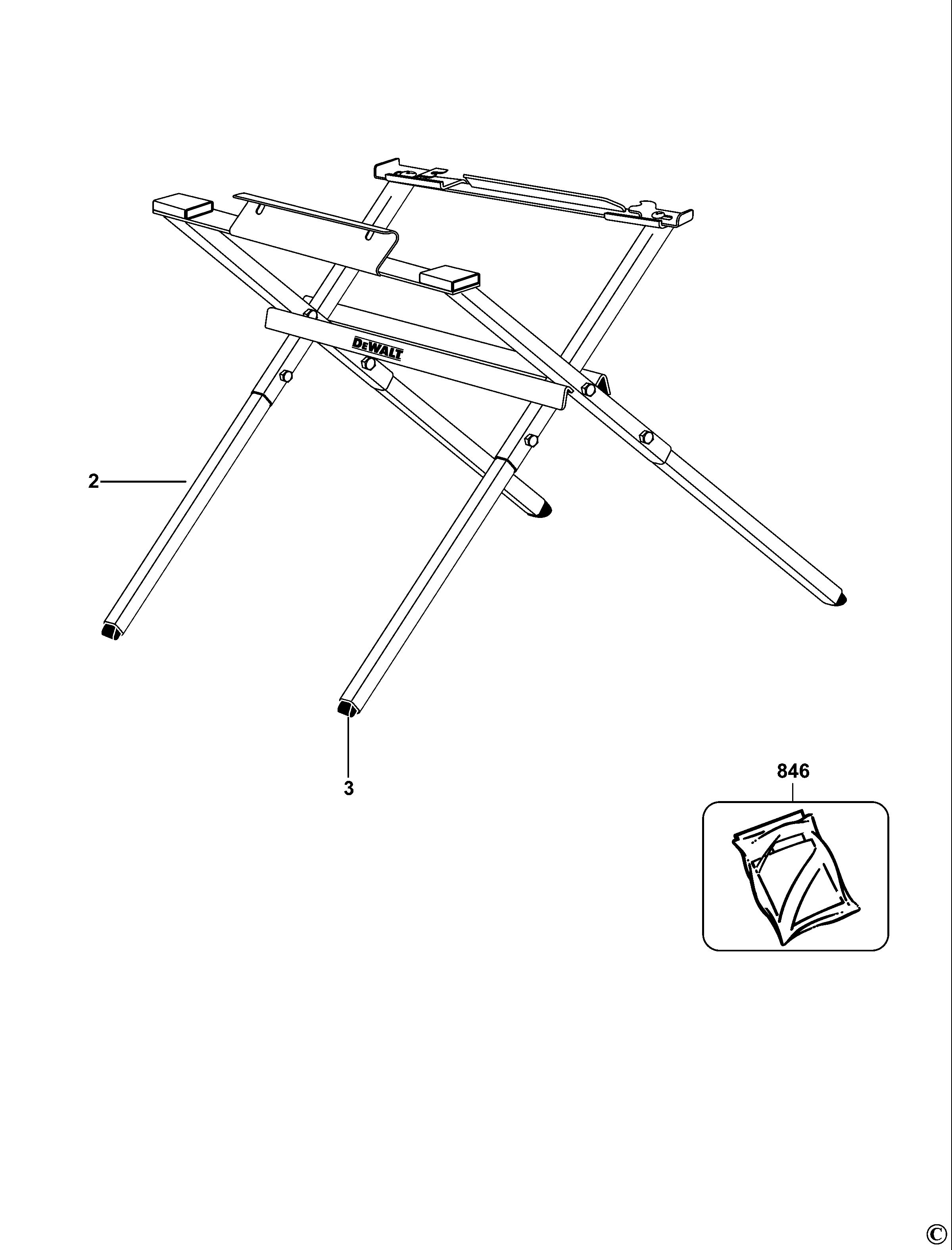 DEWALT FOLDING STAND (Type 21)
