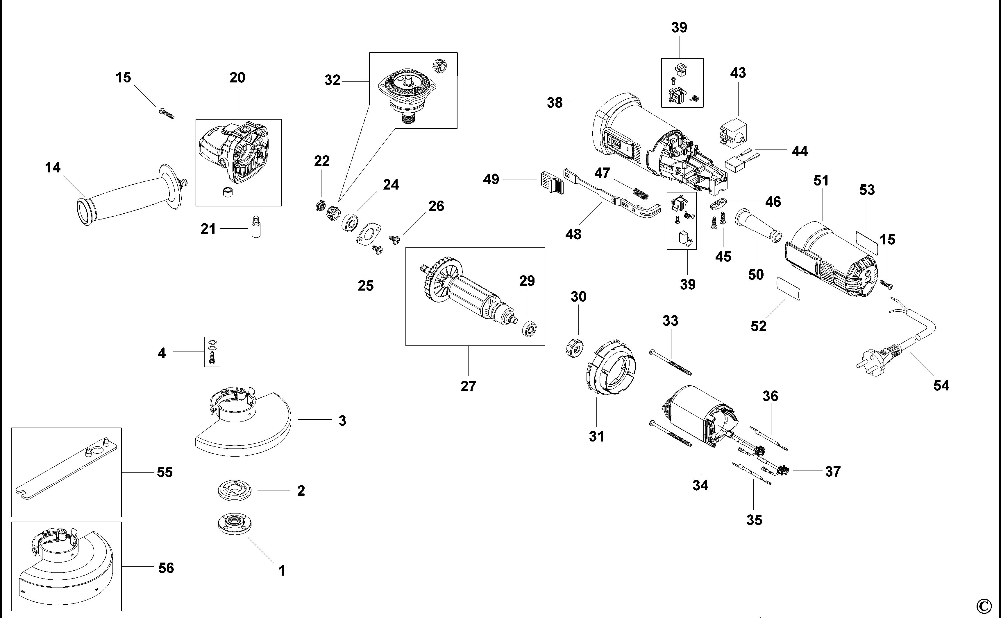 BLACK+DECKER SMALL ANGLE GRINDER (Type 1)