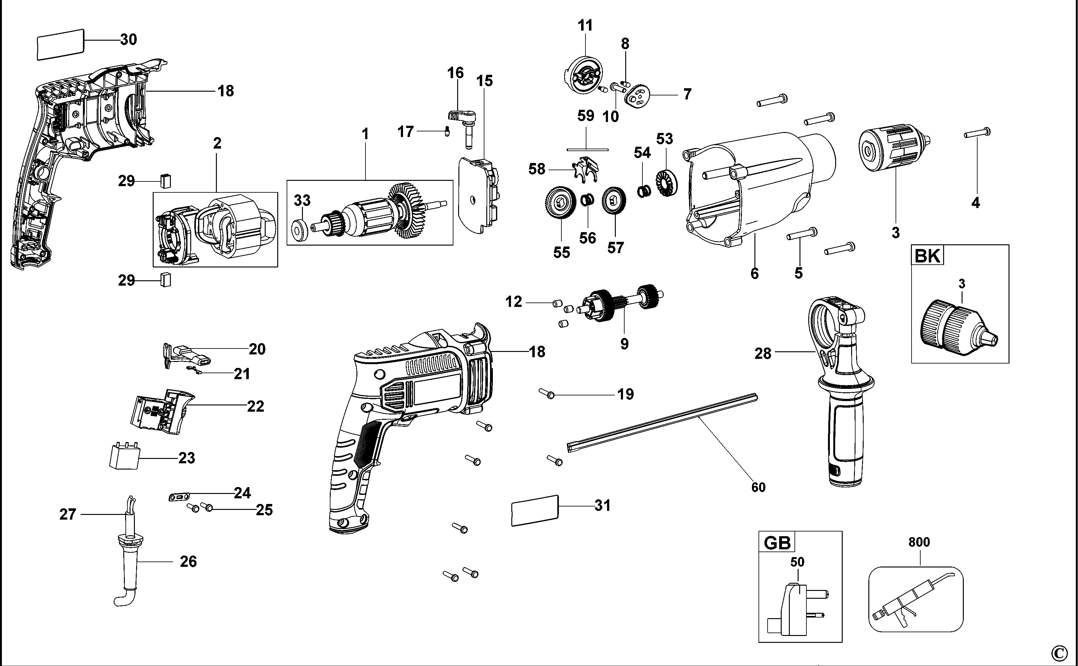 BLACK+DECKER DRILL (Type 1)