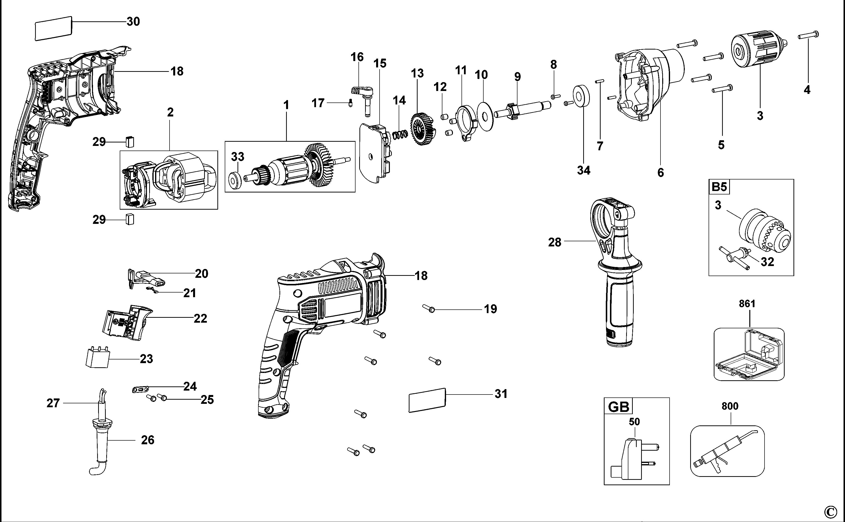 BLACK+DECKER DRILL (Type 1)