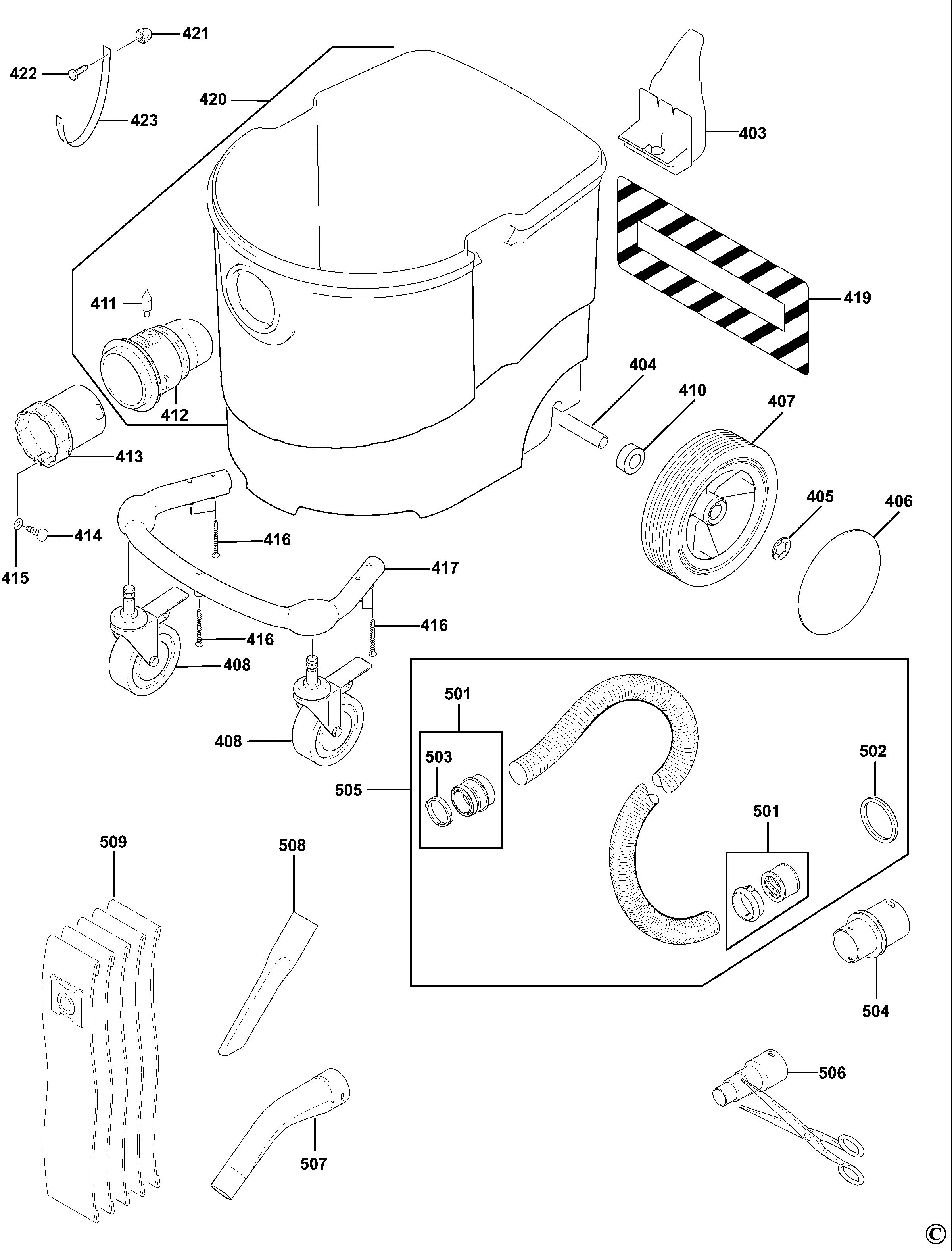 DEWALT VACUUM EXTRACTOR (Type 1)