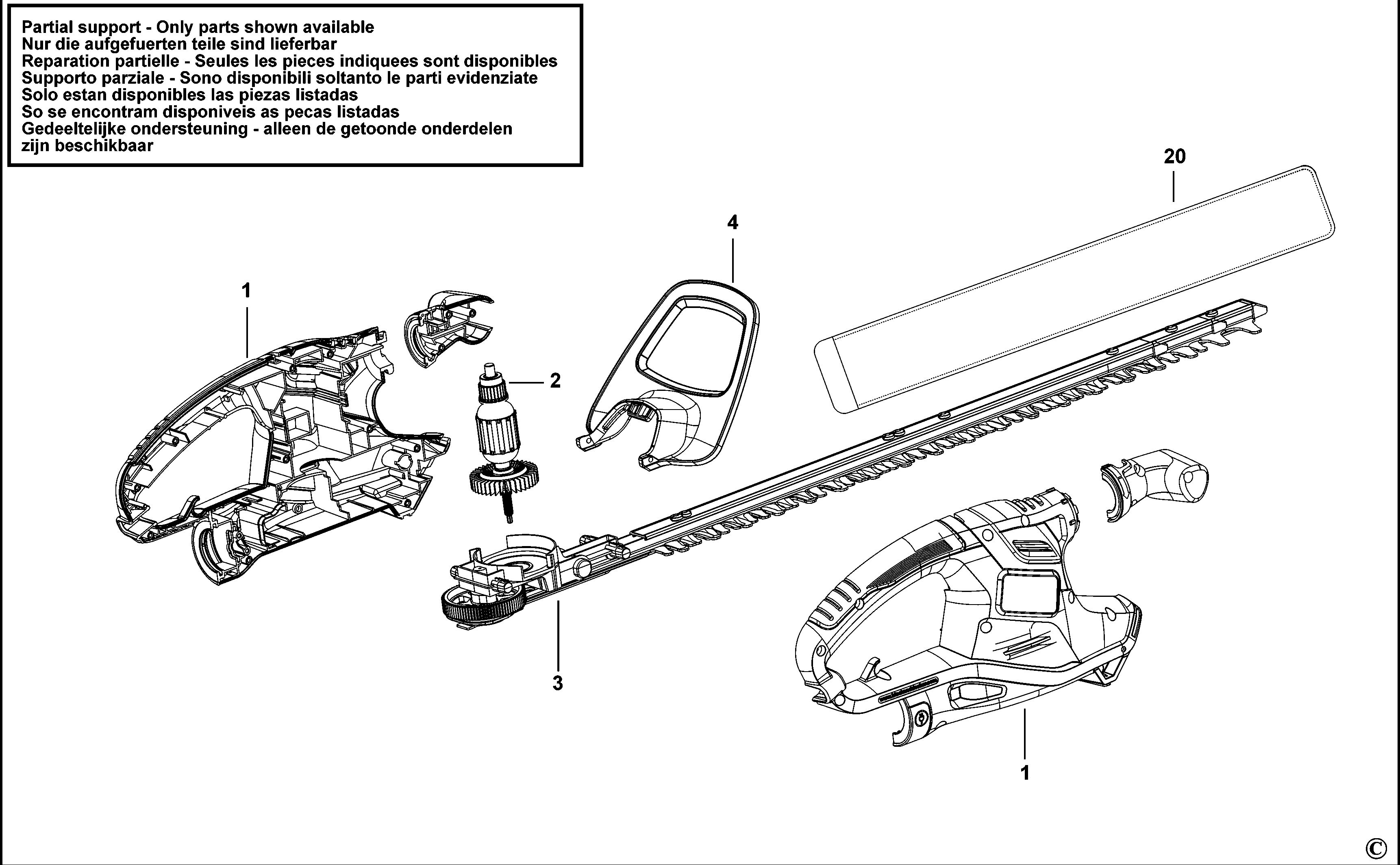 BLACK+DECKER HEDGE TRIMMER (Type 1)