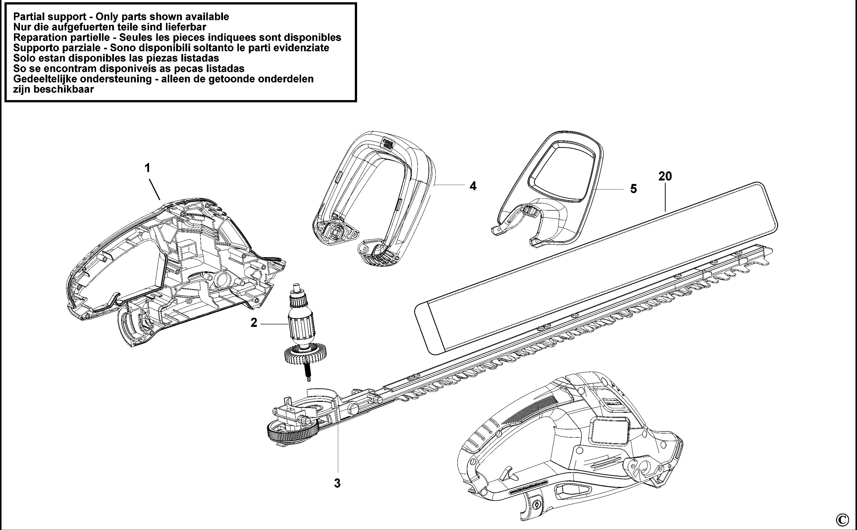 BLACK+DECKER HEDGE TRIMMER (Type 1)
