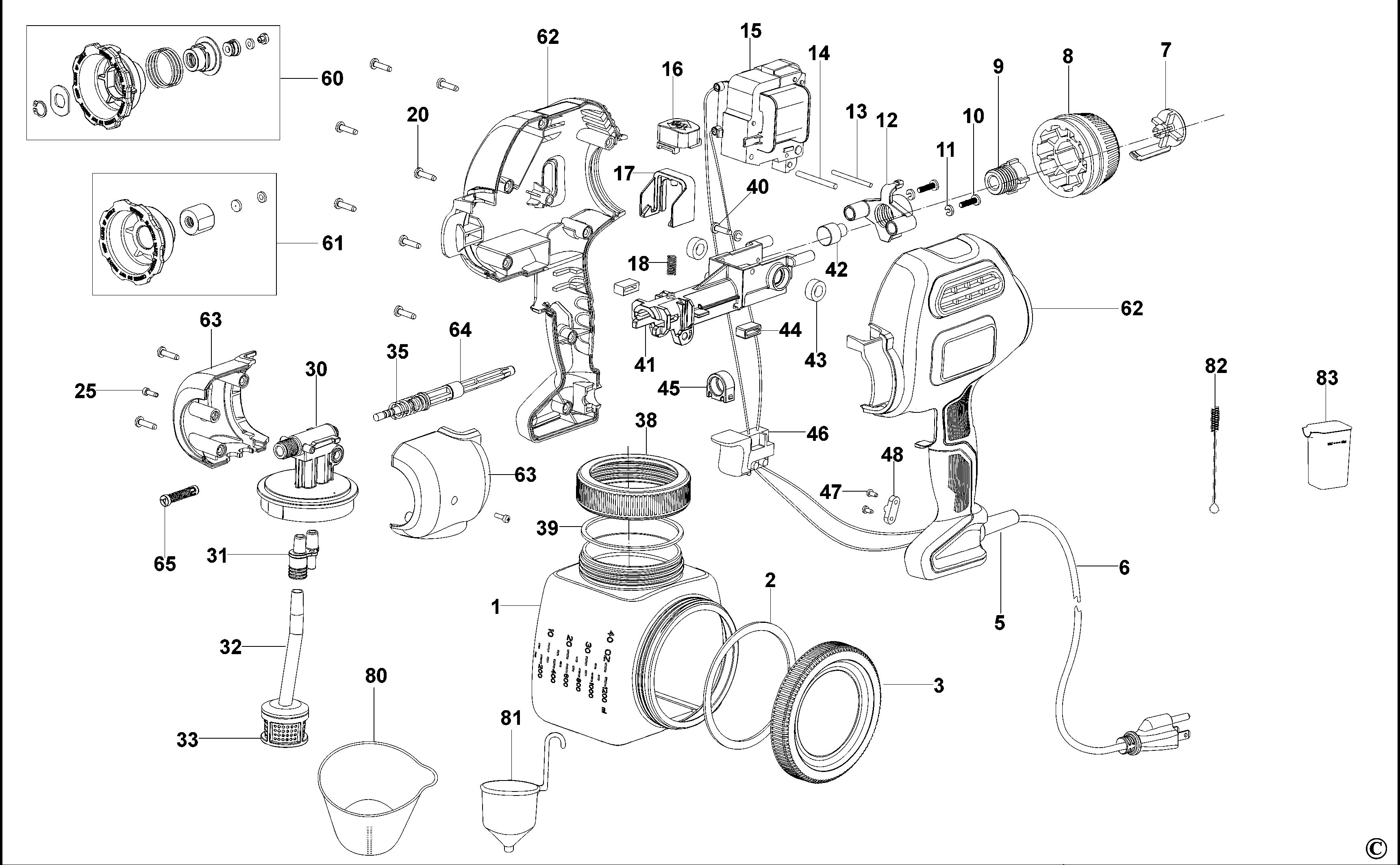 BLACK+DECKER PAINT SPRAYER (Type 1)