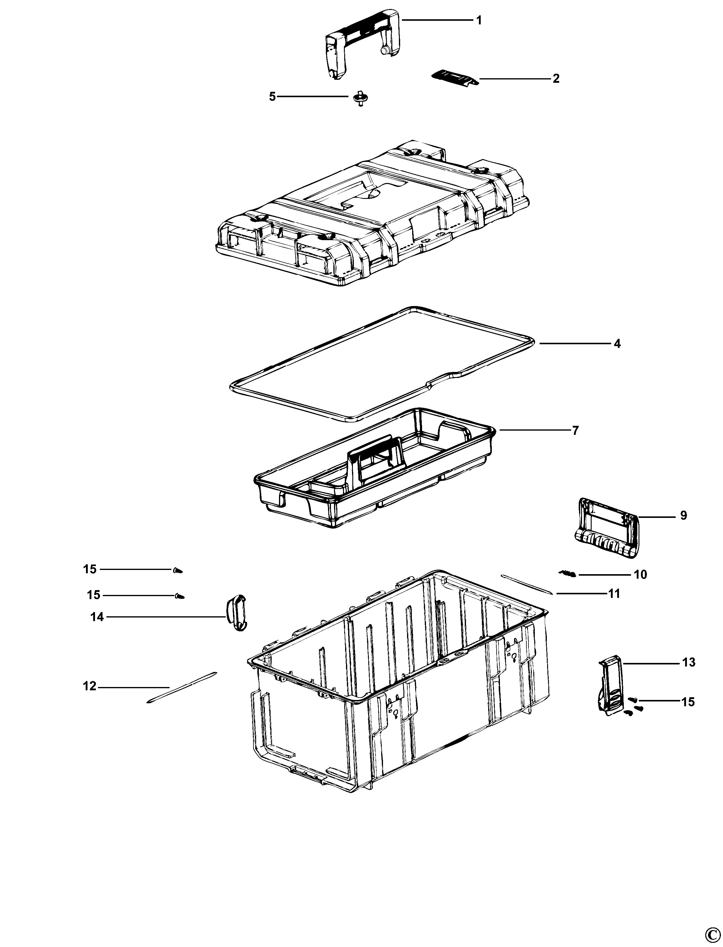 DEWALT STORAGE ORGANISE (Type 1)