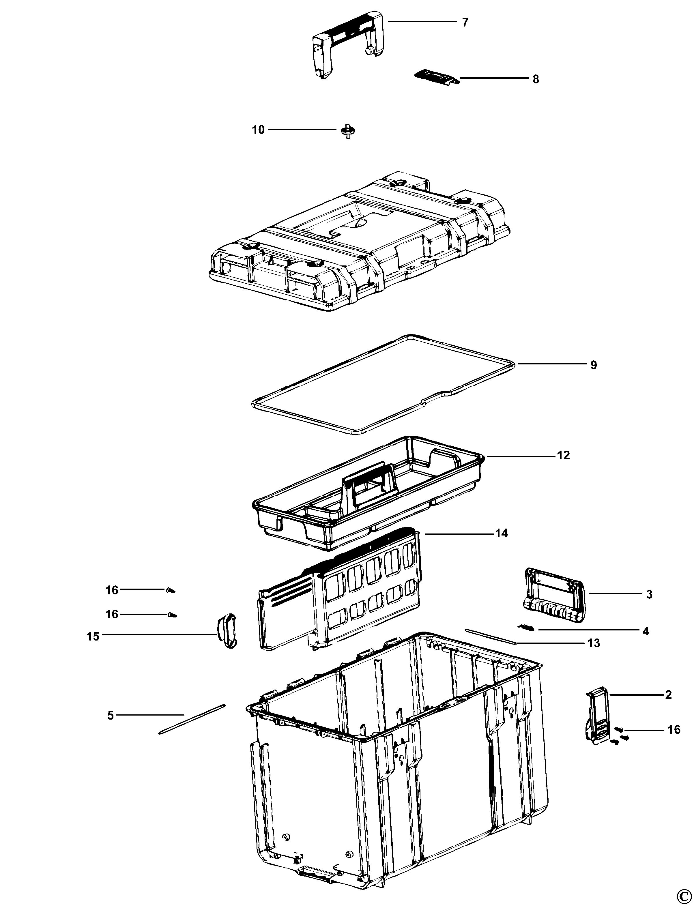 DEWALT STORAGE ORGANISE (Type 1)