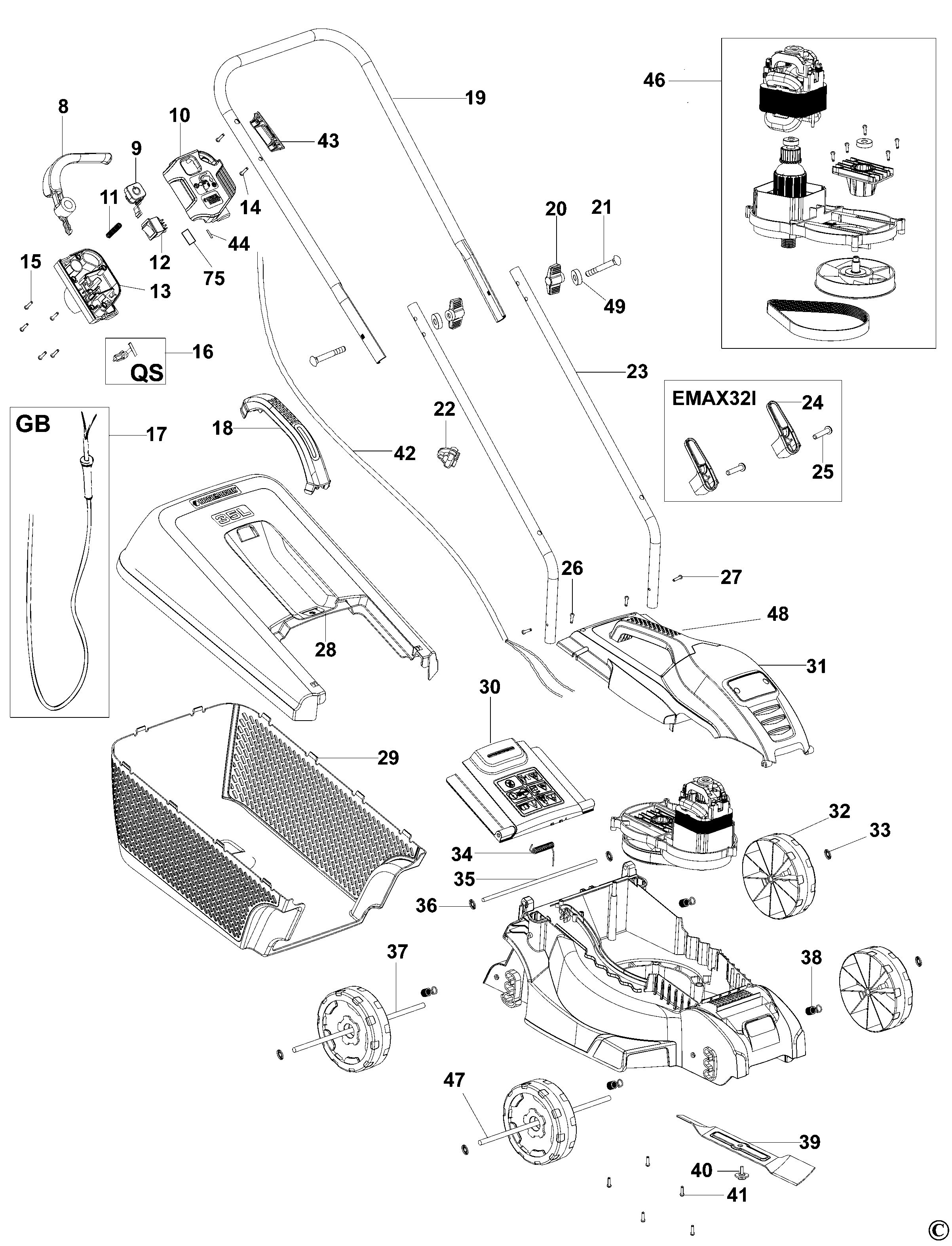 BLACK+DECKER ROTARY MOWER (Type 1)