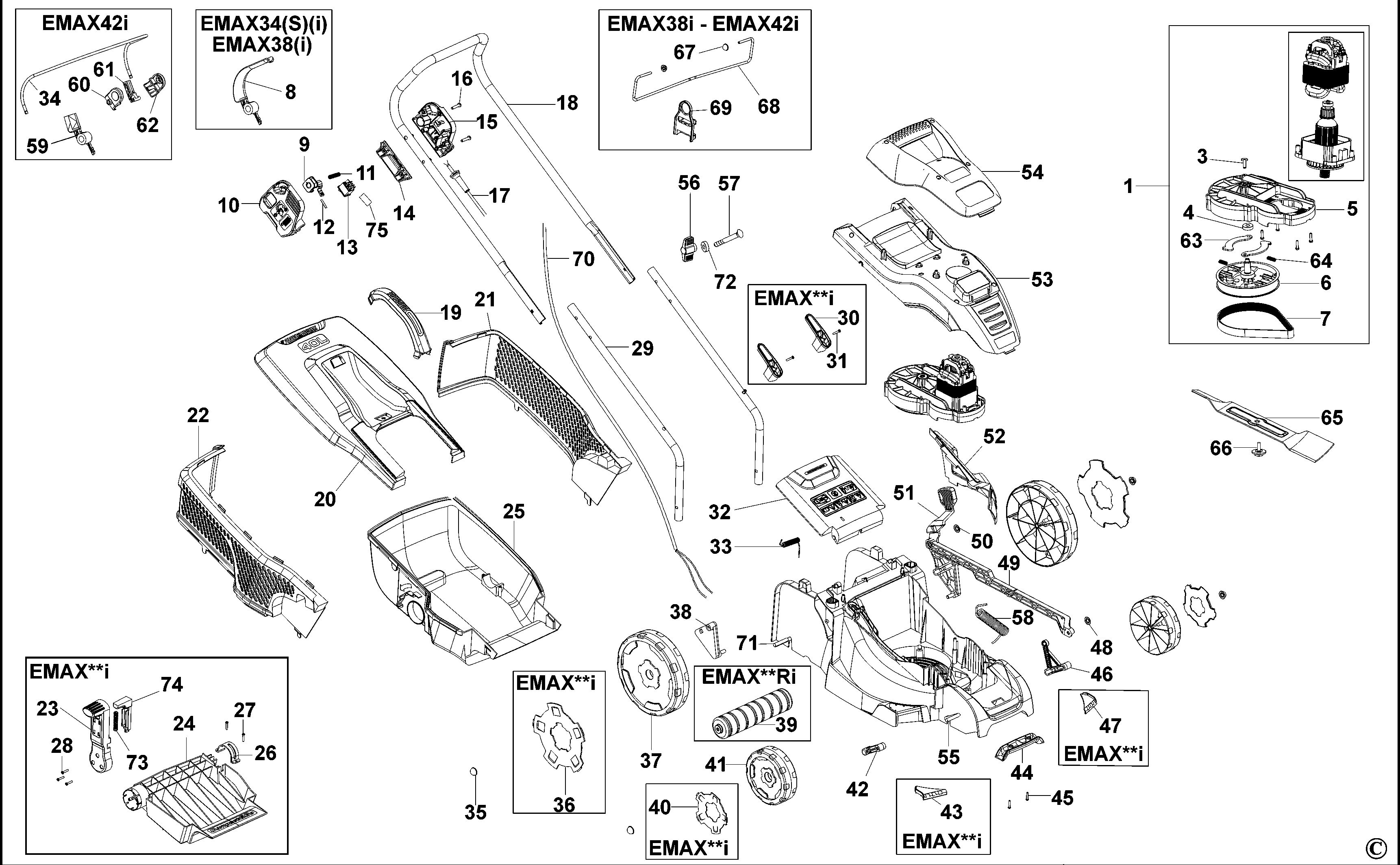 BLACK+DECKER ROTARY MOWER (Type 1)