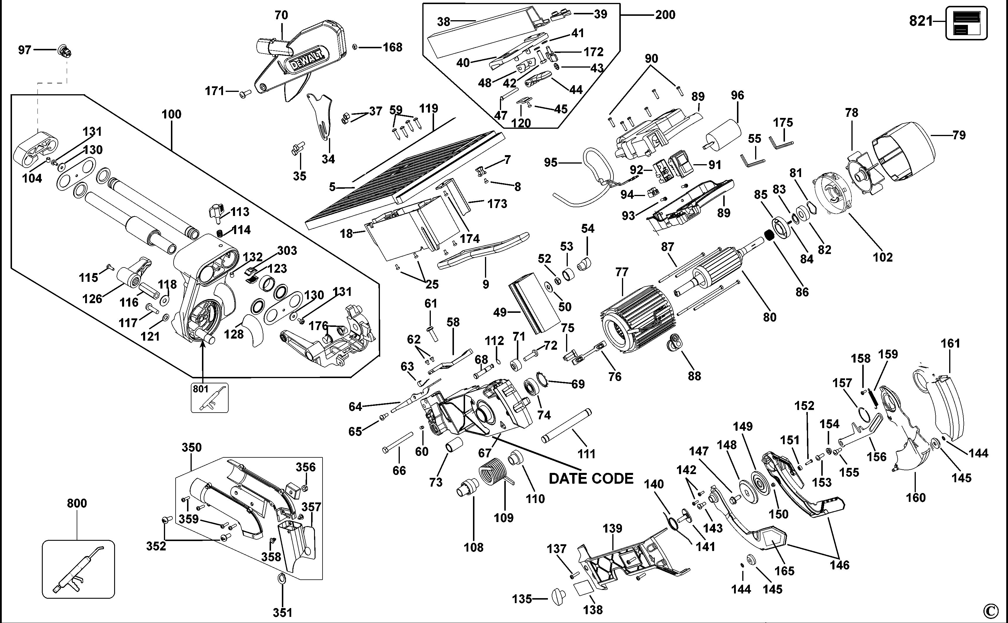 DEWALT TABLE TOP MITRE SAW (Type 2)
