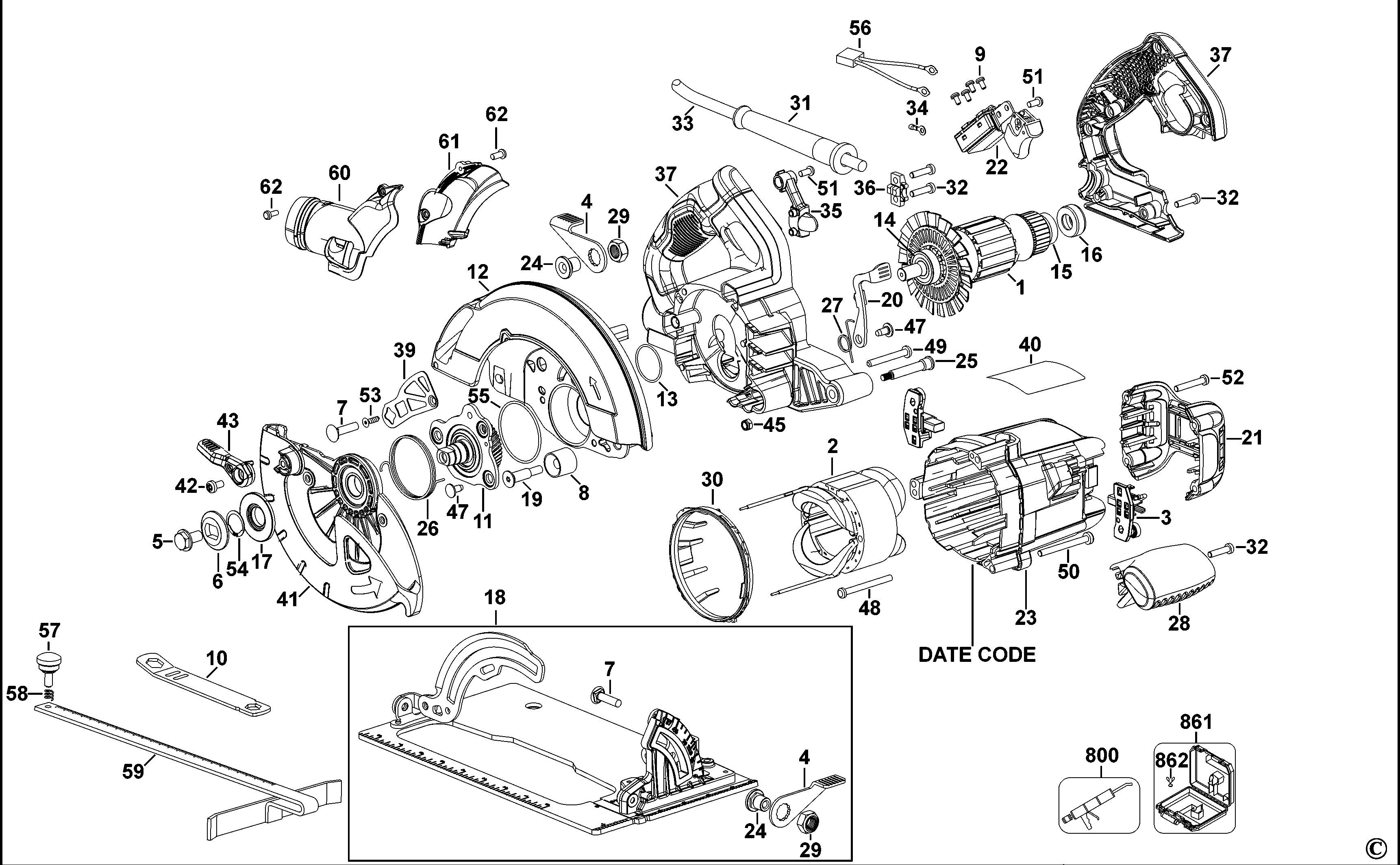 DEWALT CIRCULAR SAW (Type 1)