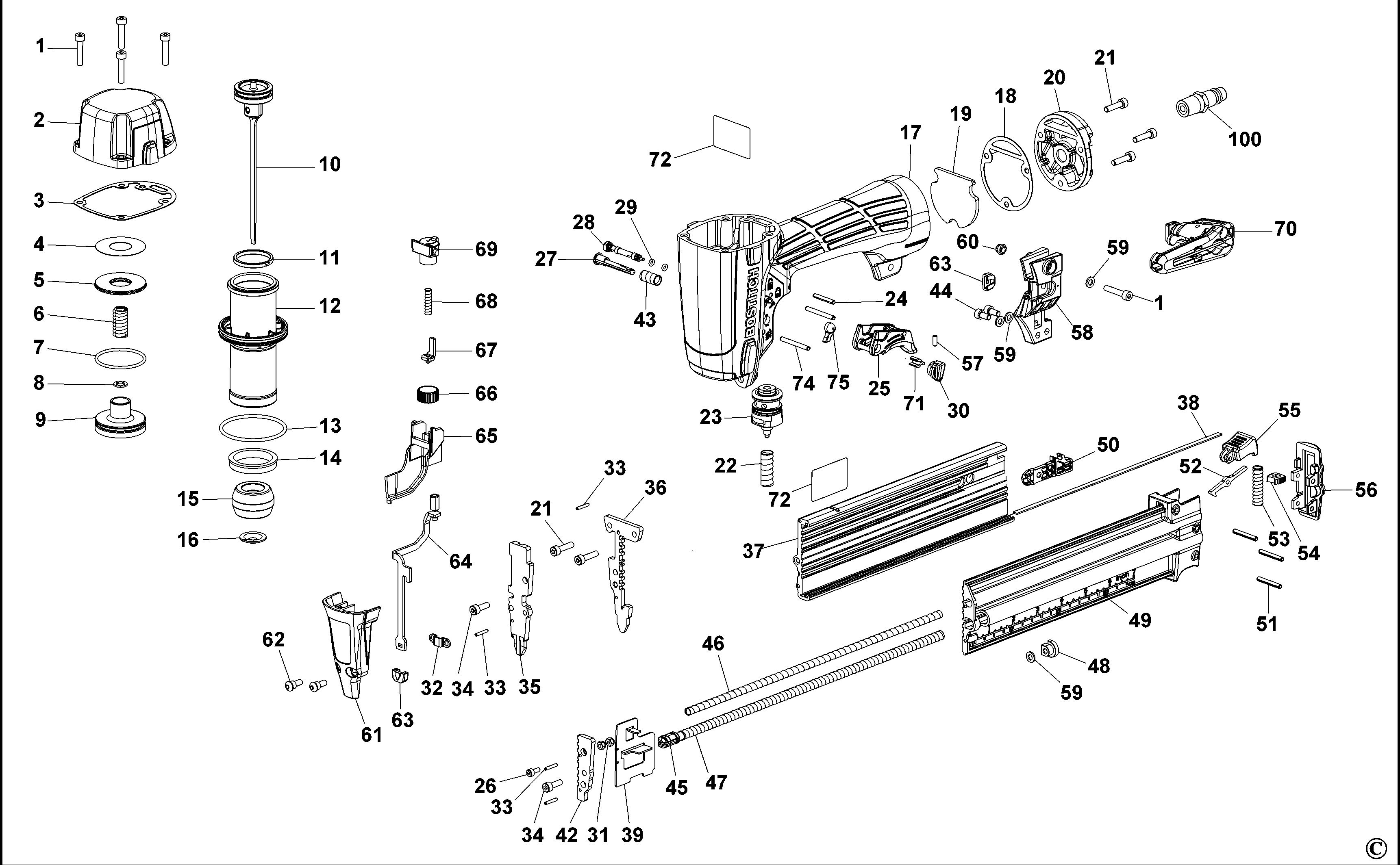 BOSTITCH NAILER (Type REV A)