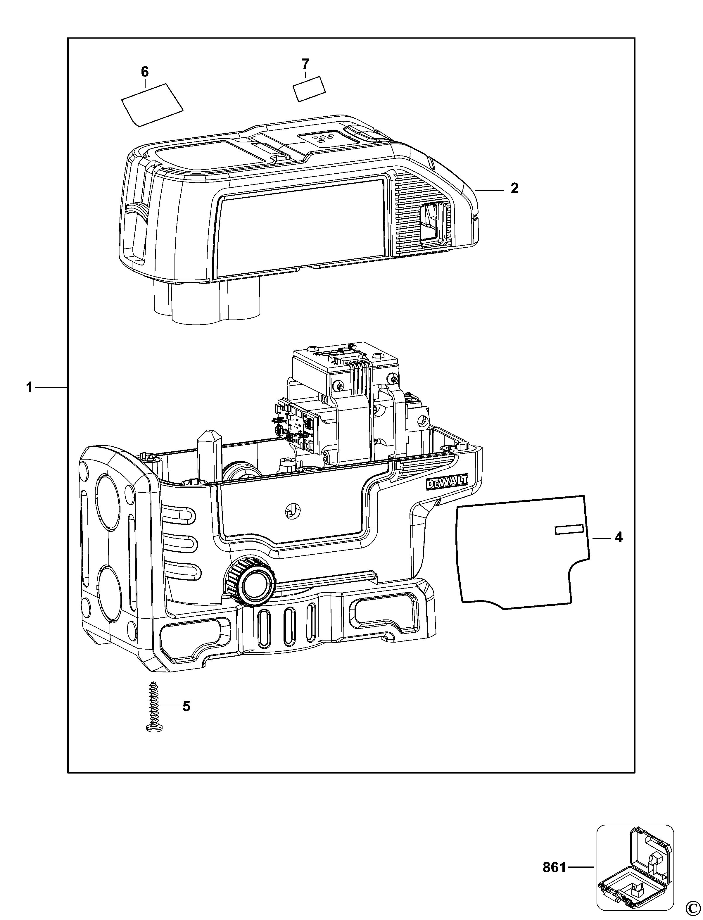 DEWALT SPOTLINE LASER (Type 1)