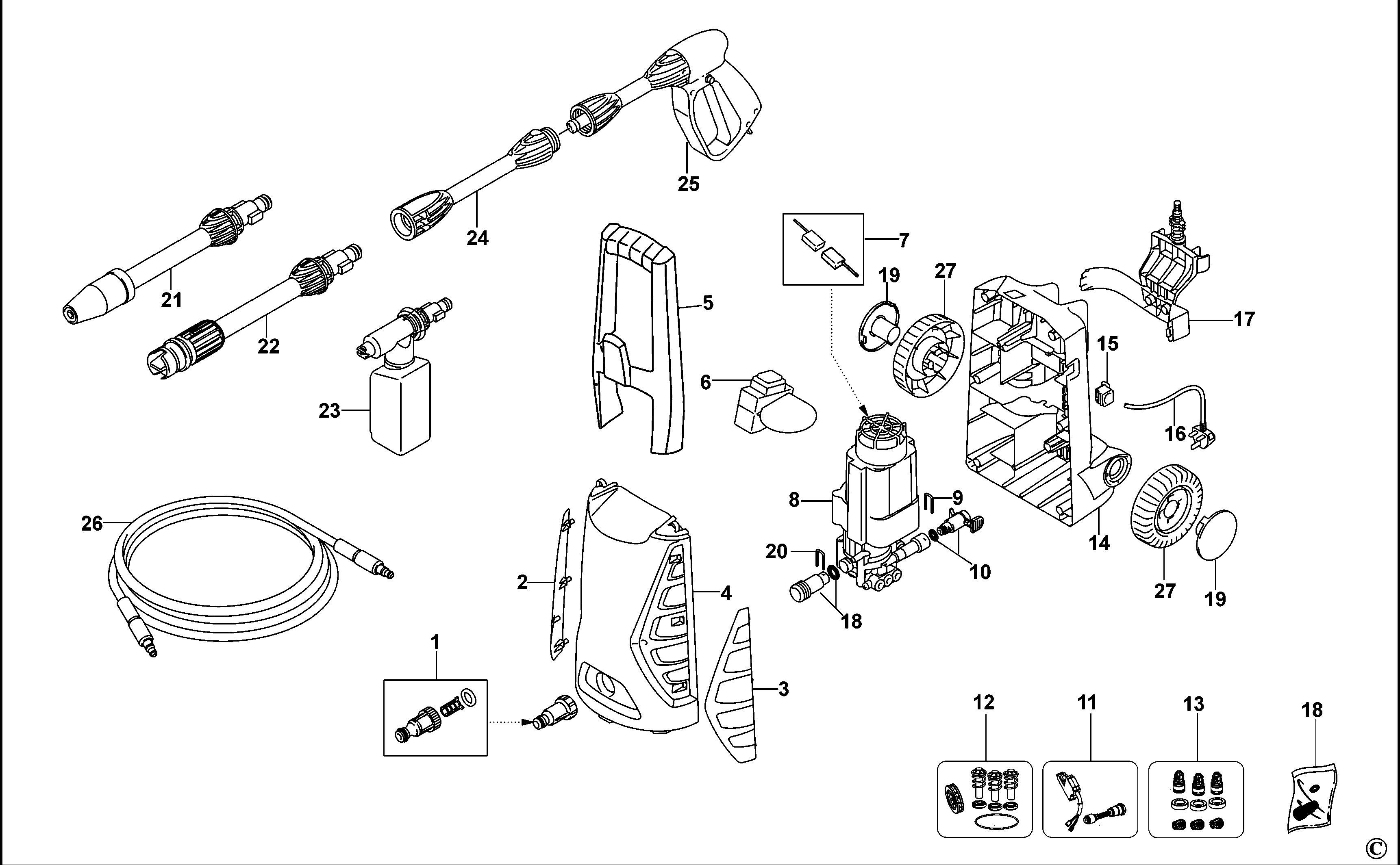 BLACK+DECKER PRESSURE WASHER (Type 1)