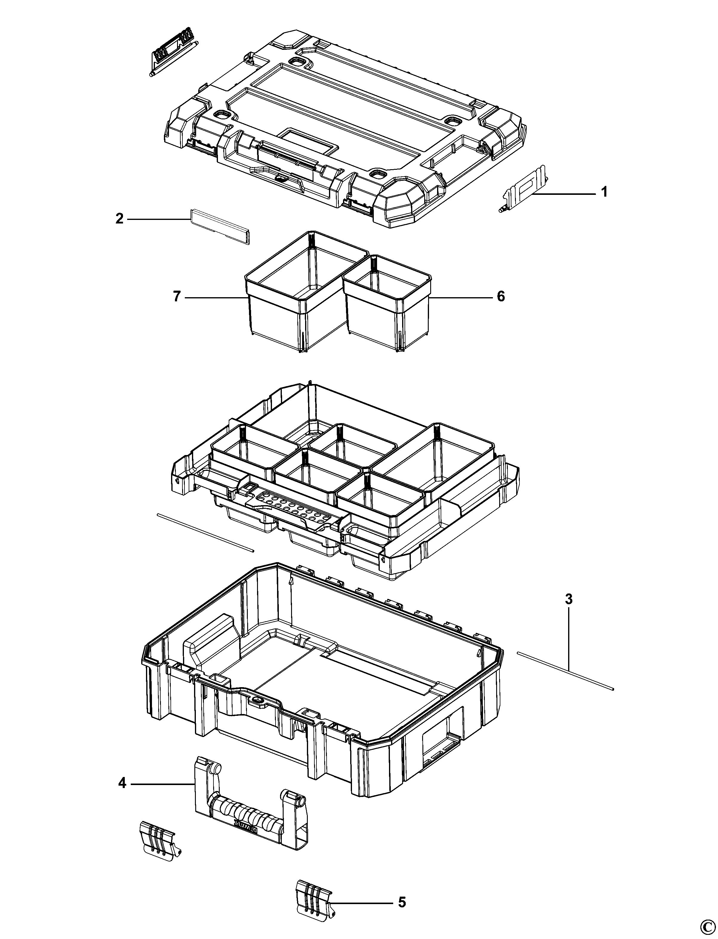 DEWALT STORAGE ORGANISE (Type 1)
