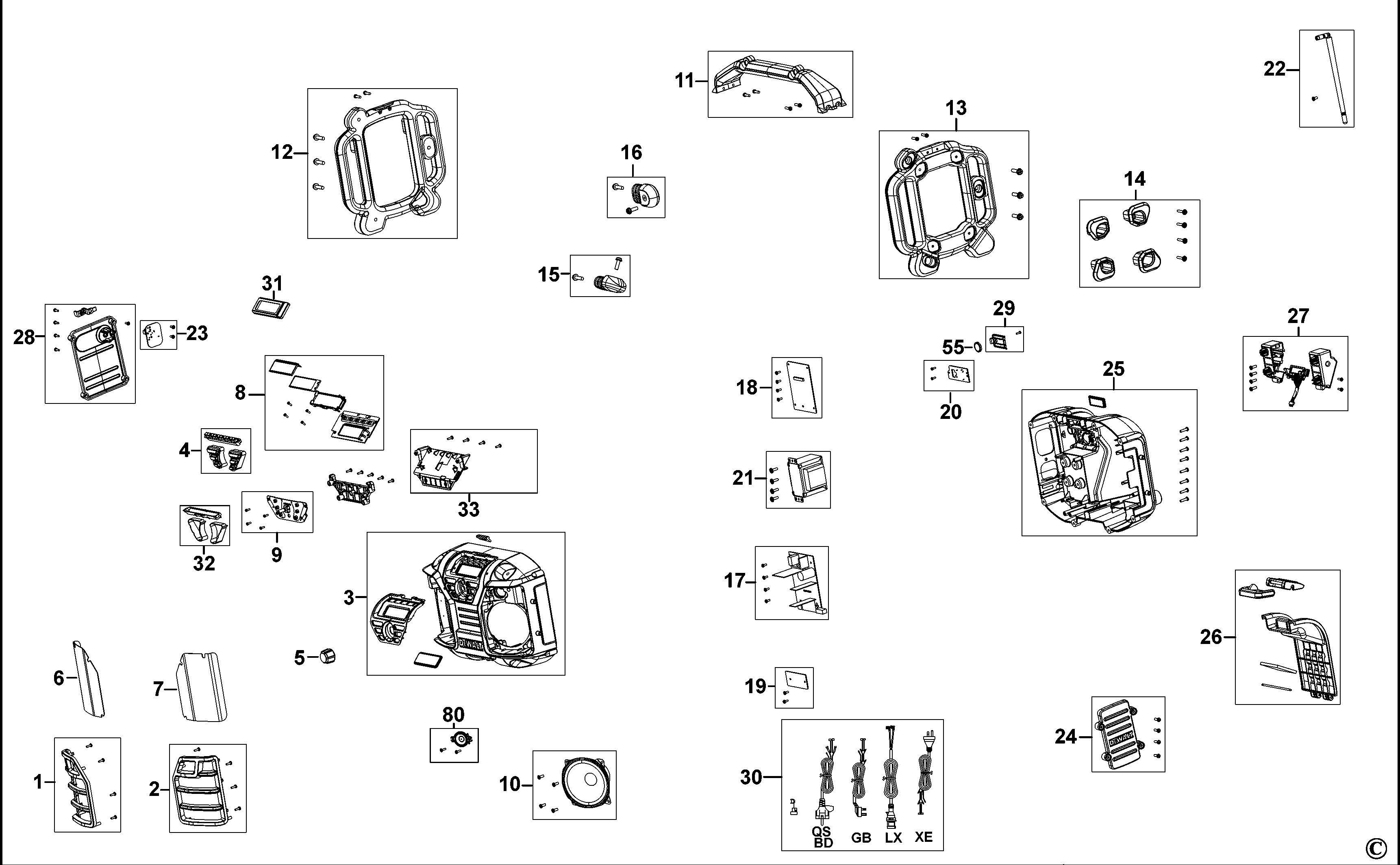 DEWALT SITE RADIO (Type 1)