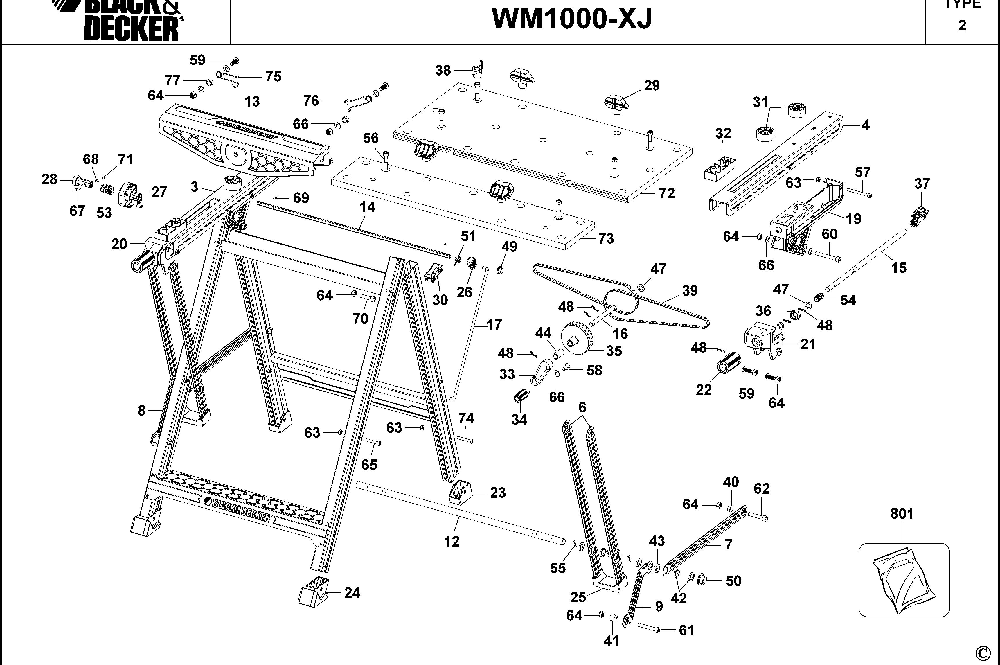 BLACK+DECKER WORKMATE (Type 2)