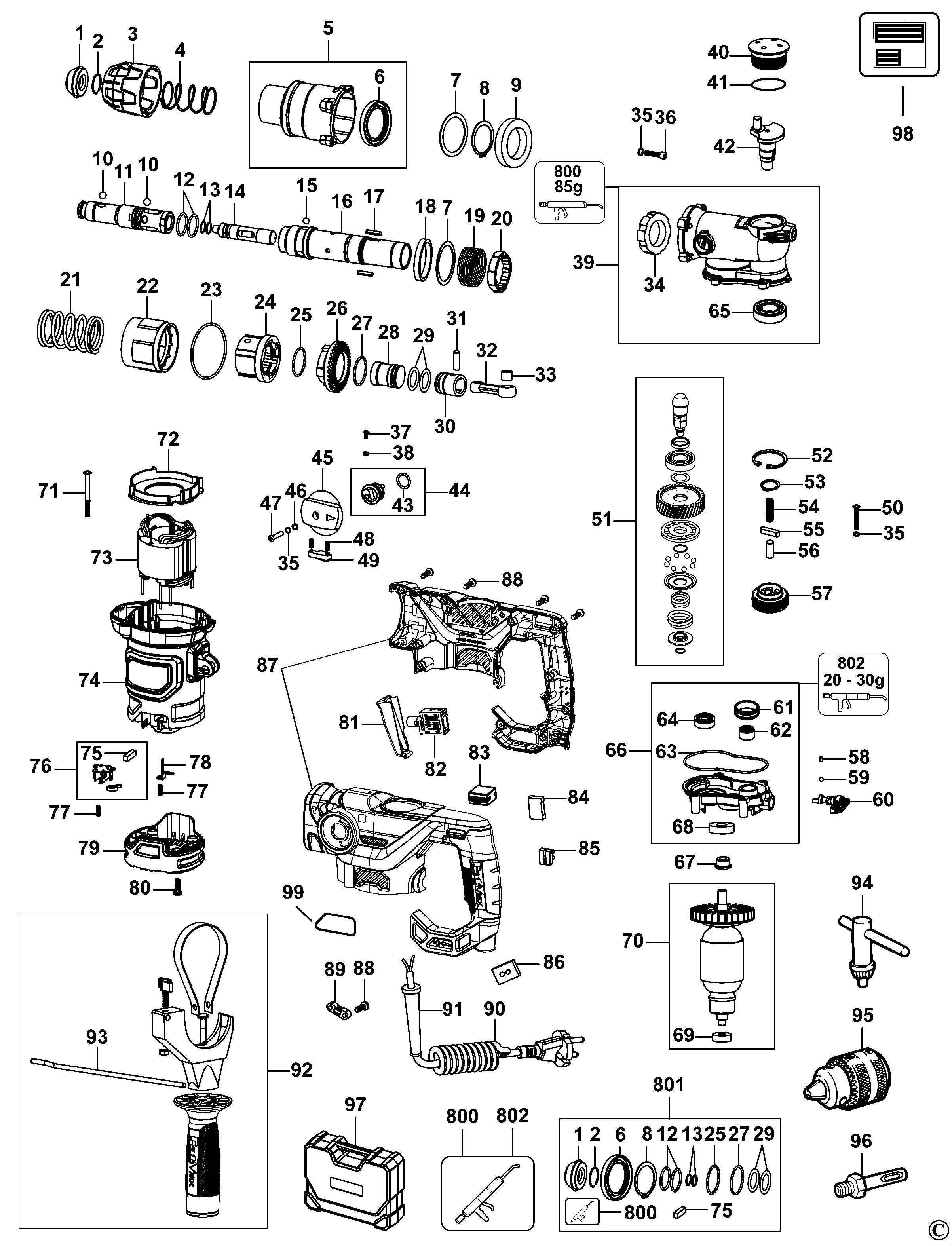 STANLEY ROTARY HAMMER DRILL (Type 1)