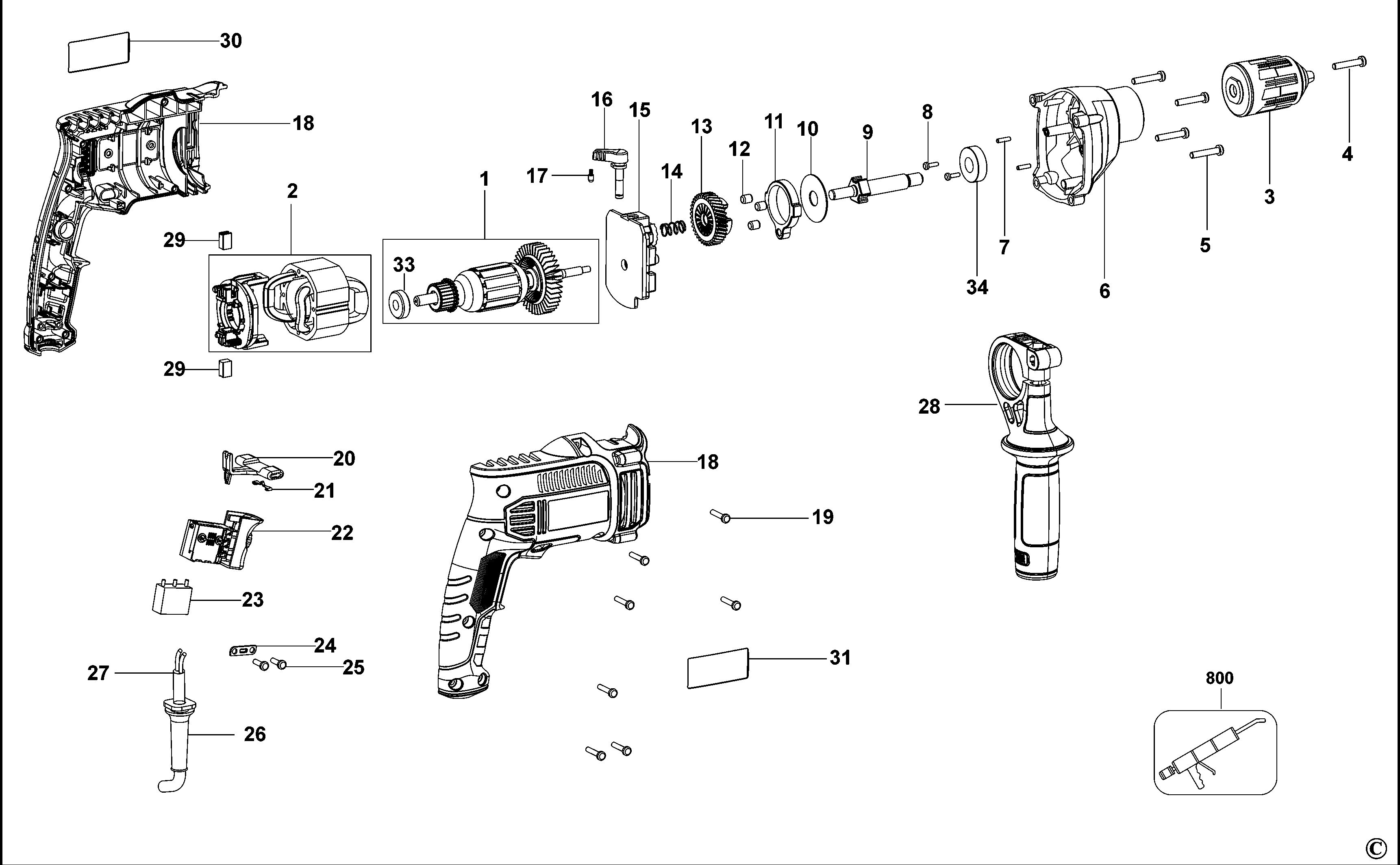 BLACK+DECKER DRILL (Type 1)