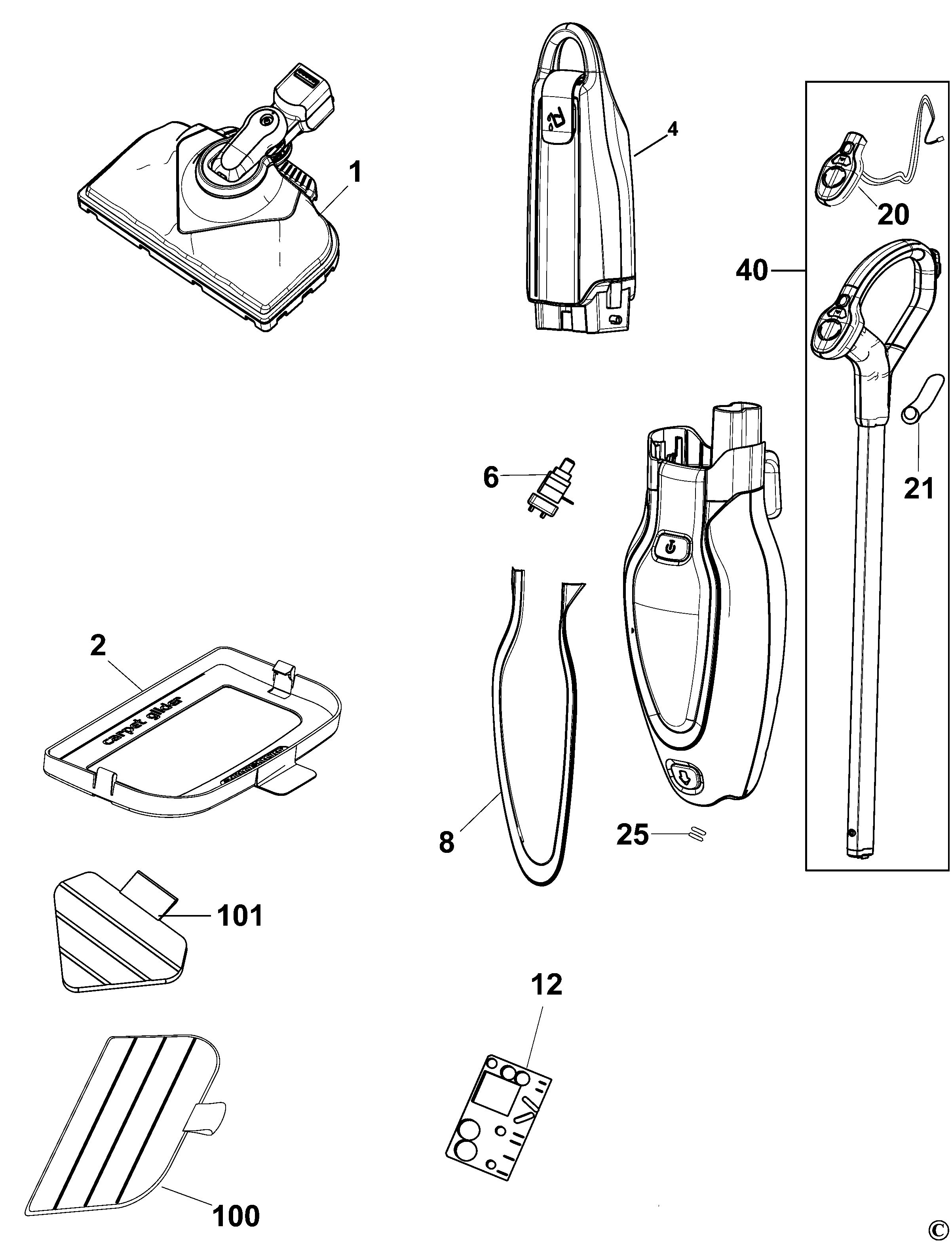 BLACK+DECKER STEAM MOP (Type 1)
