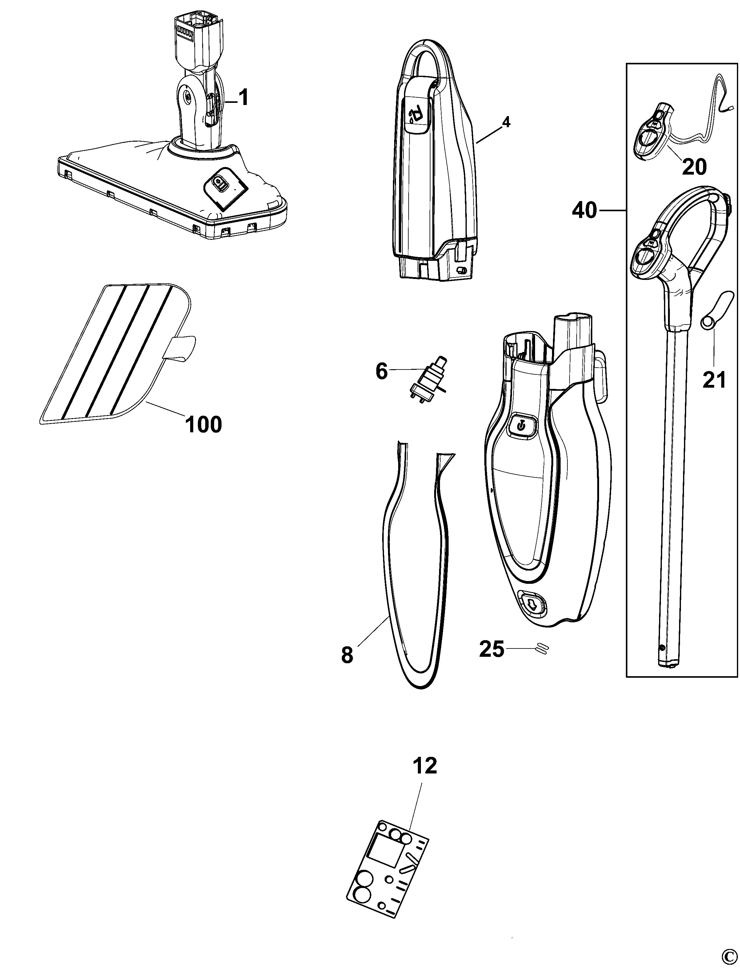 BLACK+DECKER STEAM MOP (Type 1)