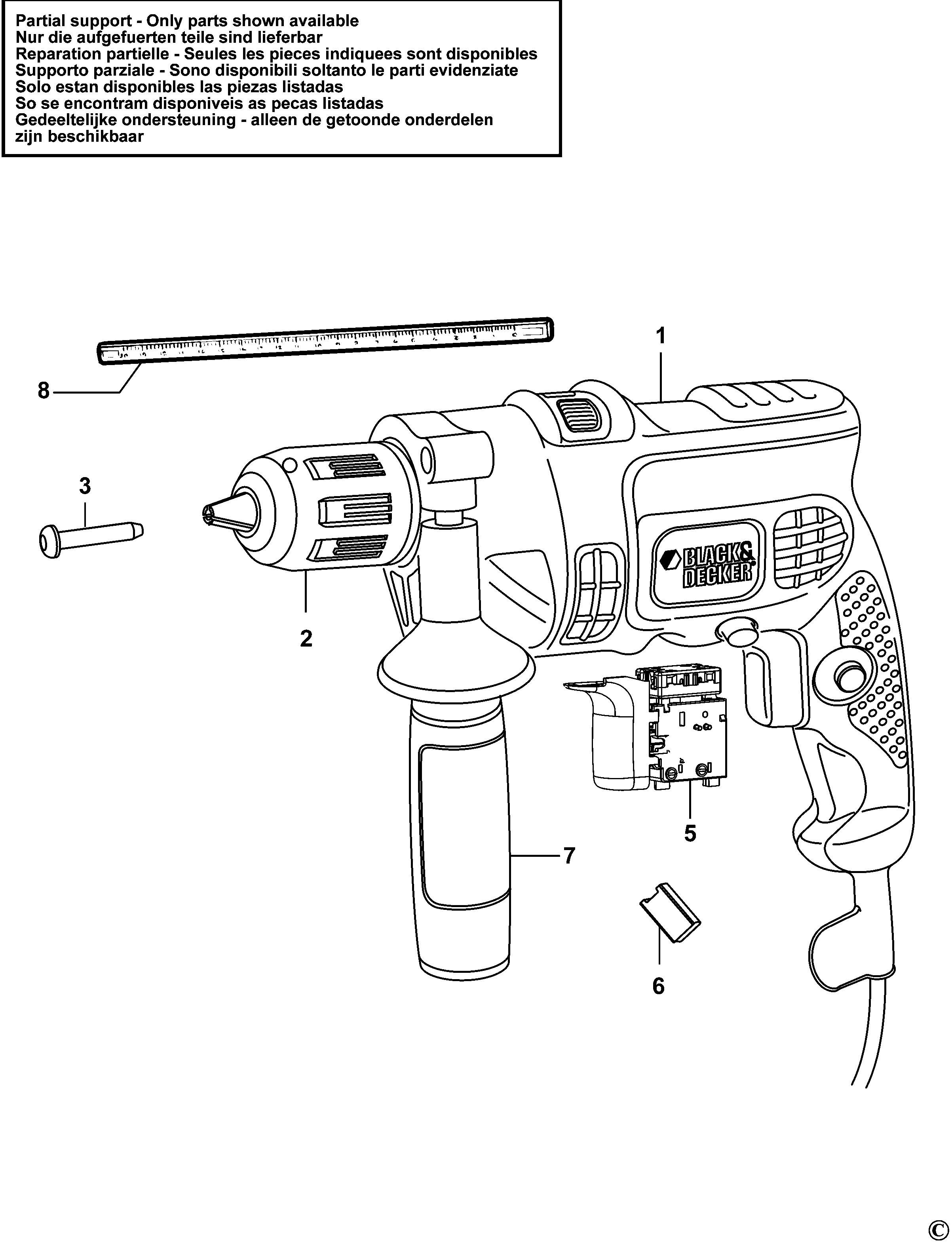 BLACK+DECKER HAMMER DRILL (Type 1 & 3)