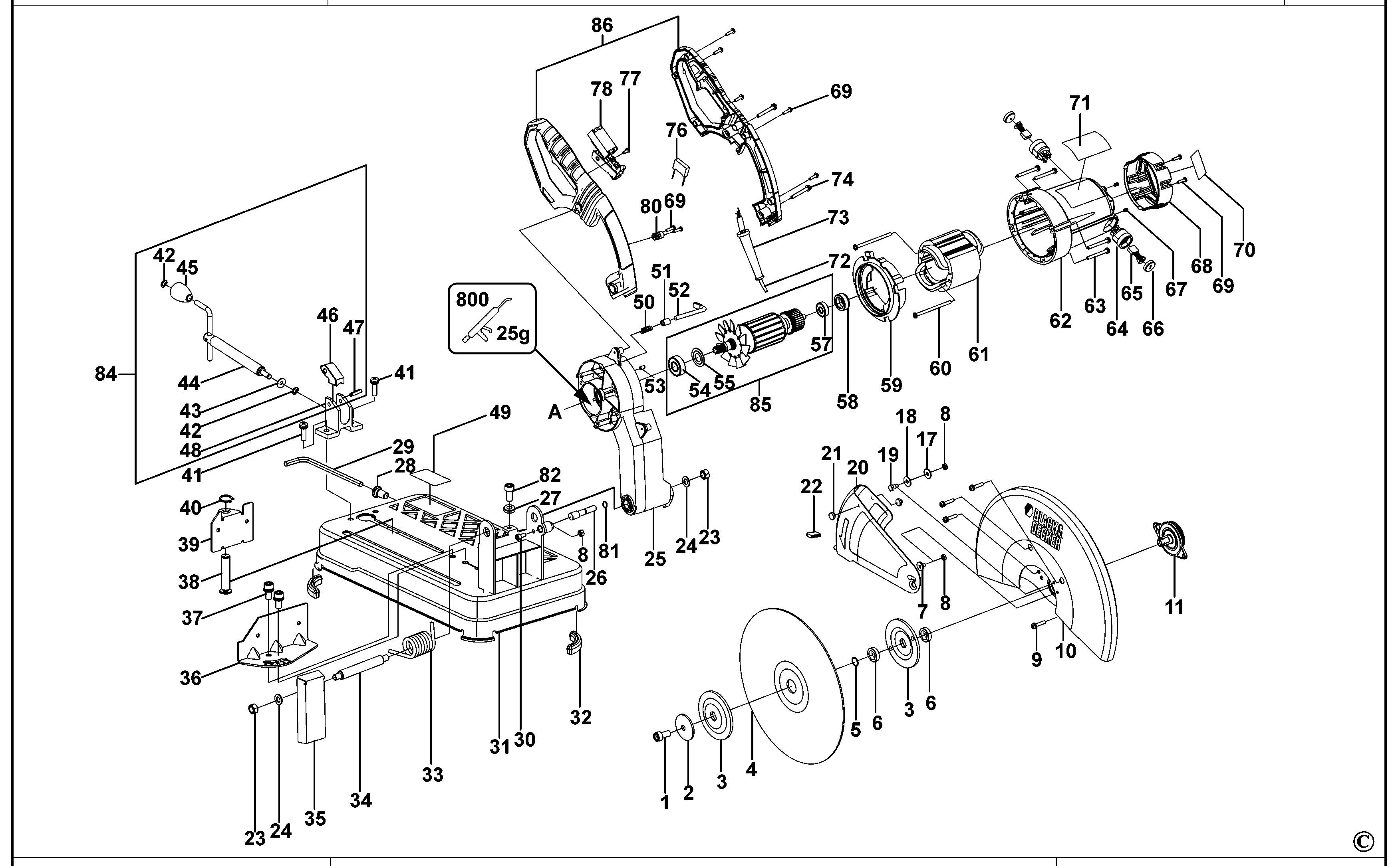 BLACK+DECKER CHOP SAW (Type 1)