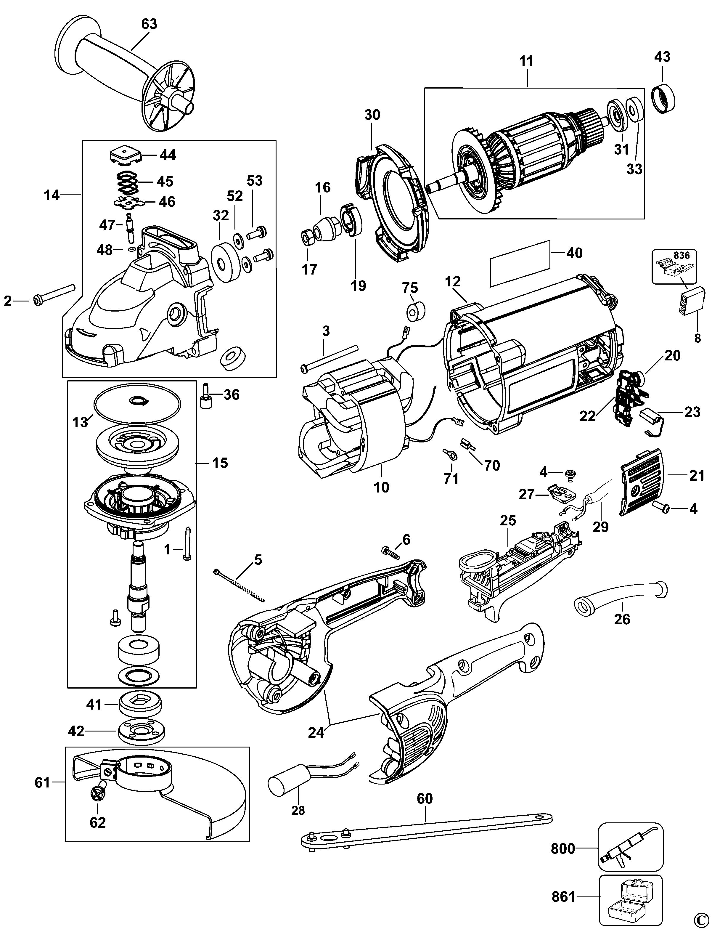 DEWALT ANGLE GRINDER (Type 5)