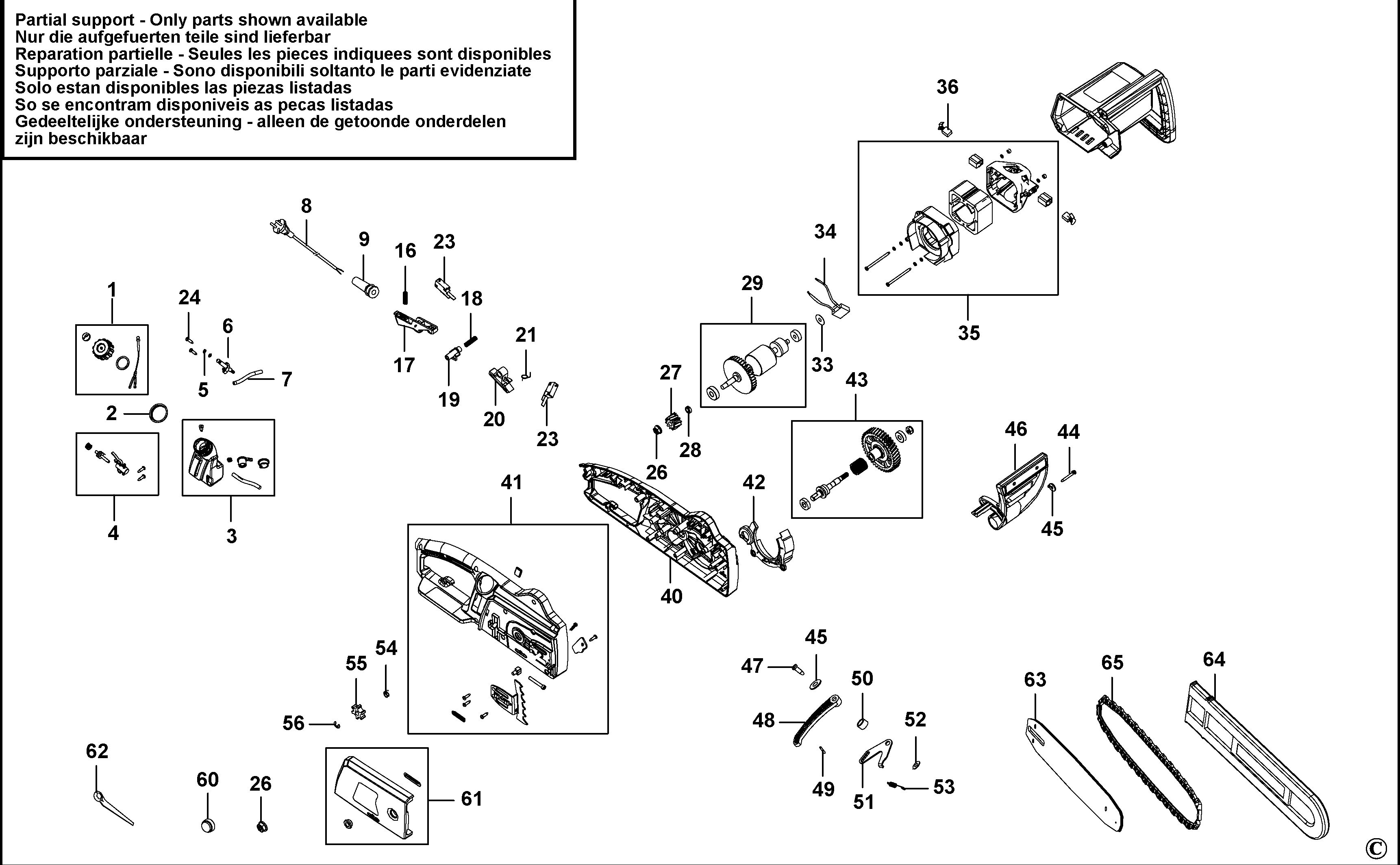 BLACK+DECKER CHAINSAW (Type 1)