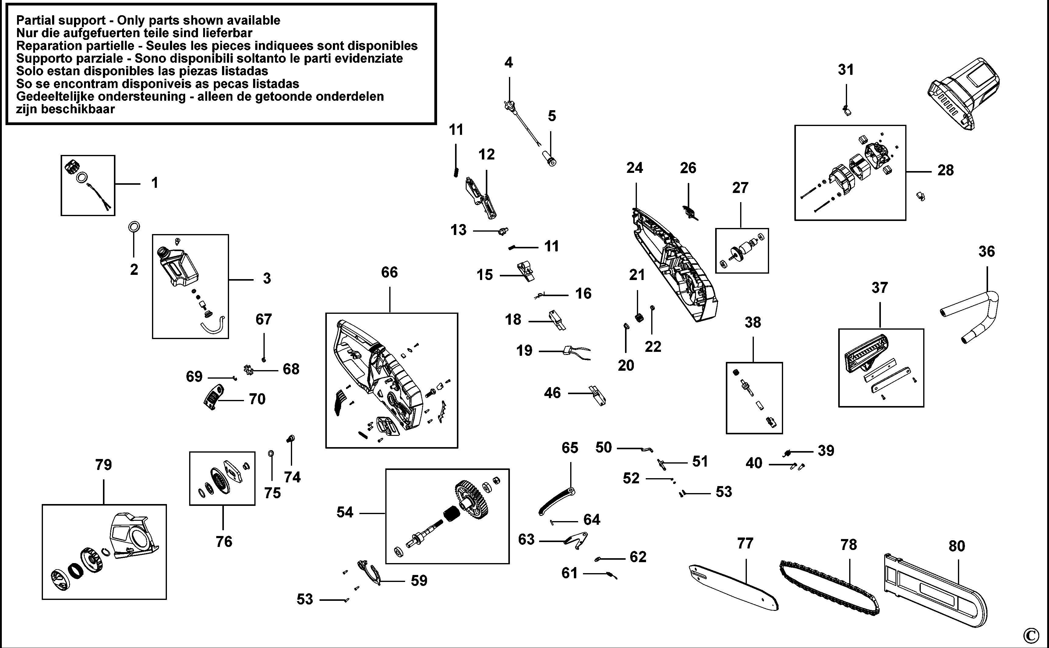 BLACK+DECKER CHAINSAW (Type 1)