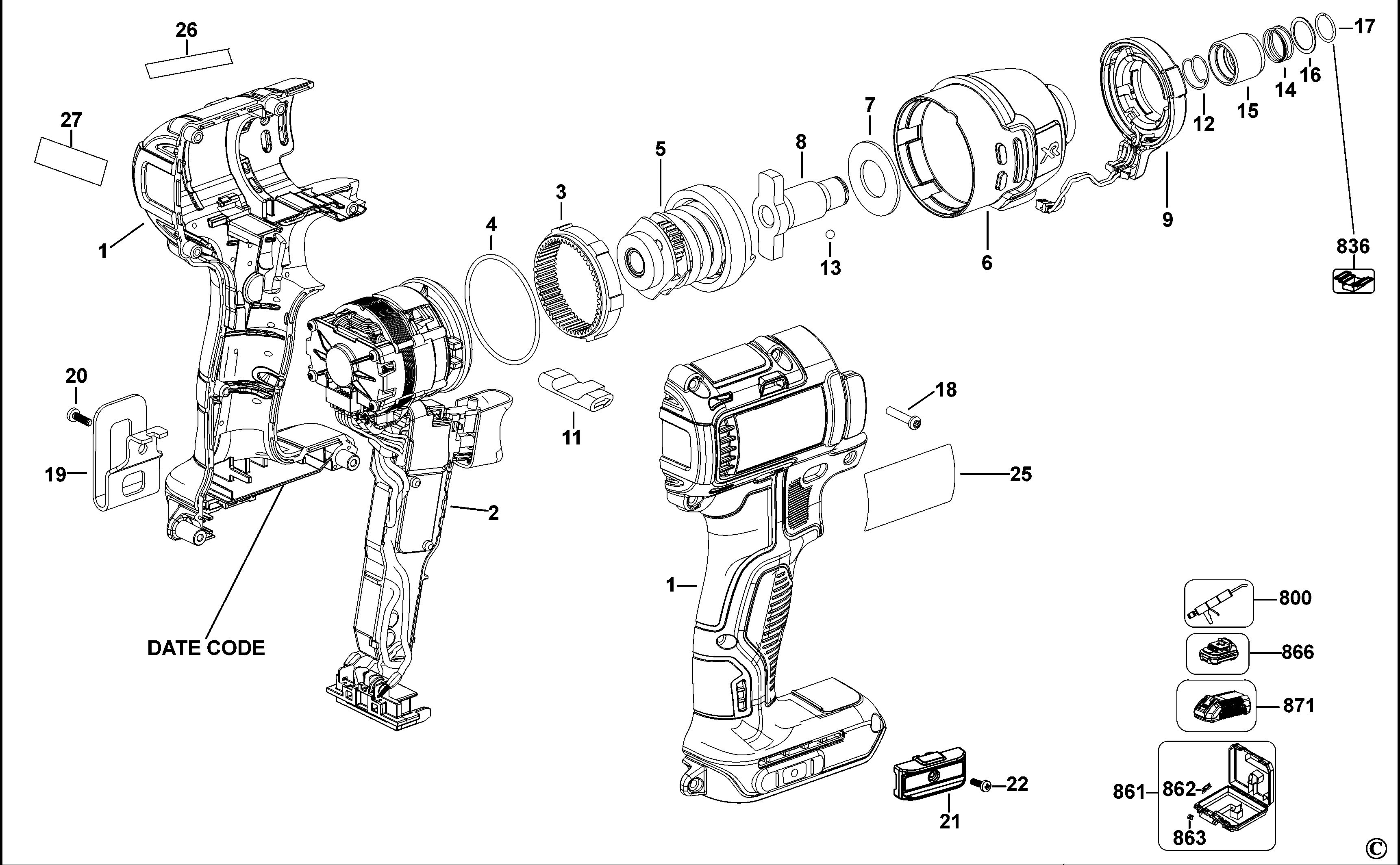DEWALT IMPACT DRIVER (Type 2)