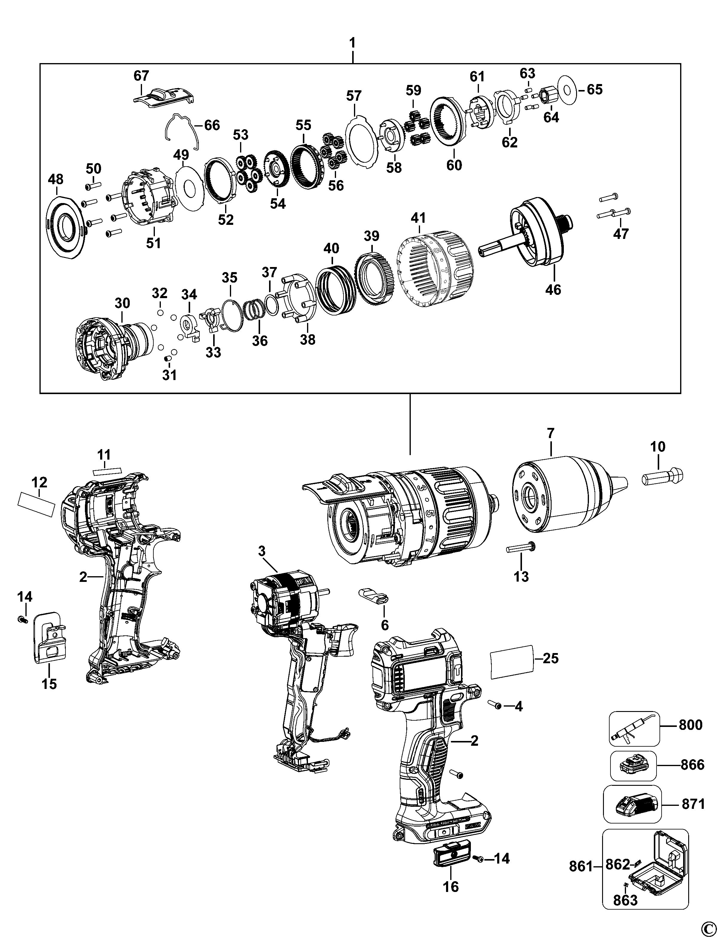 DEWALT CORDLESS DRILL (Type 2)