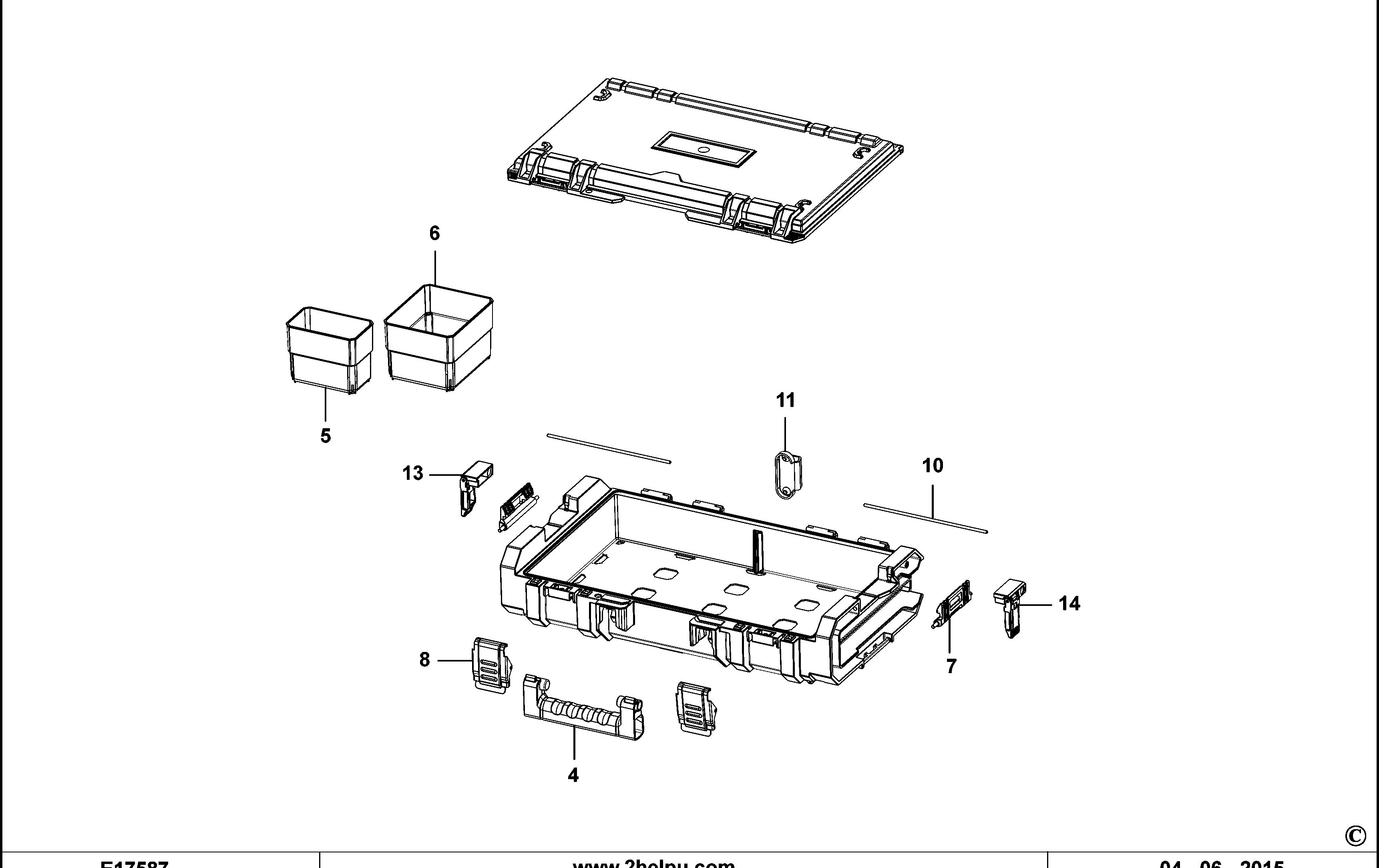 DEWALT ORGANISER (Type 1)