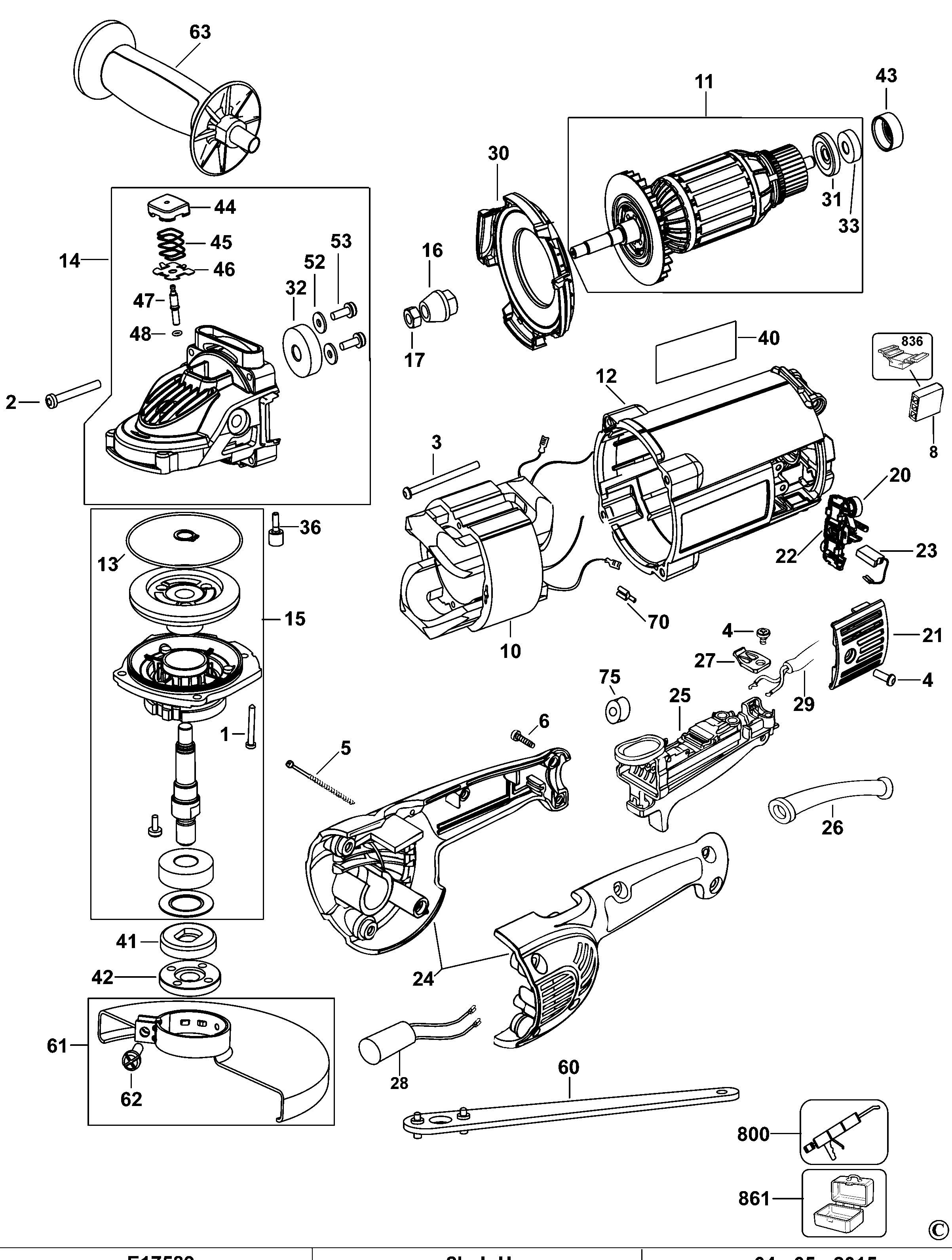 DEWALT ANGLE GRINDER (Type 1)