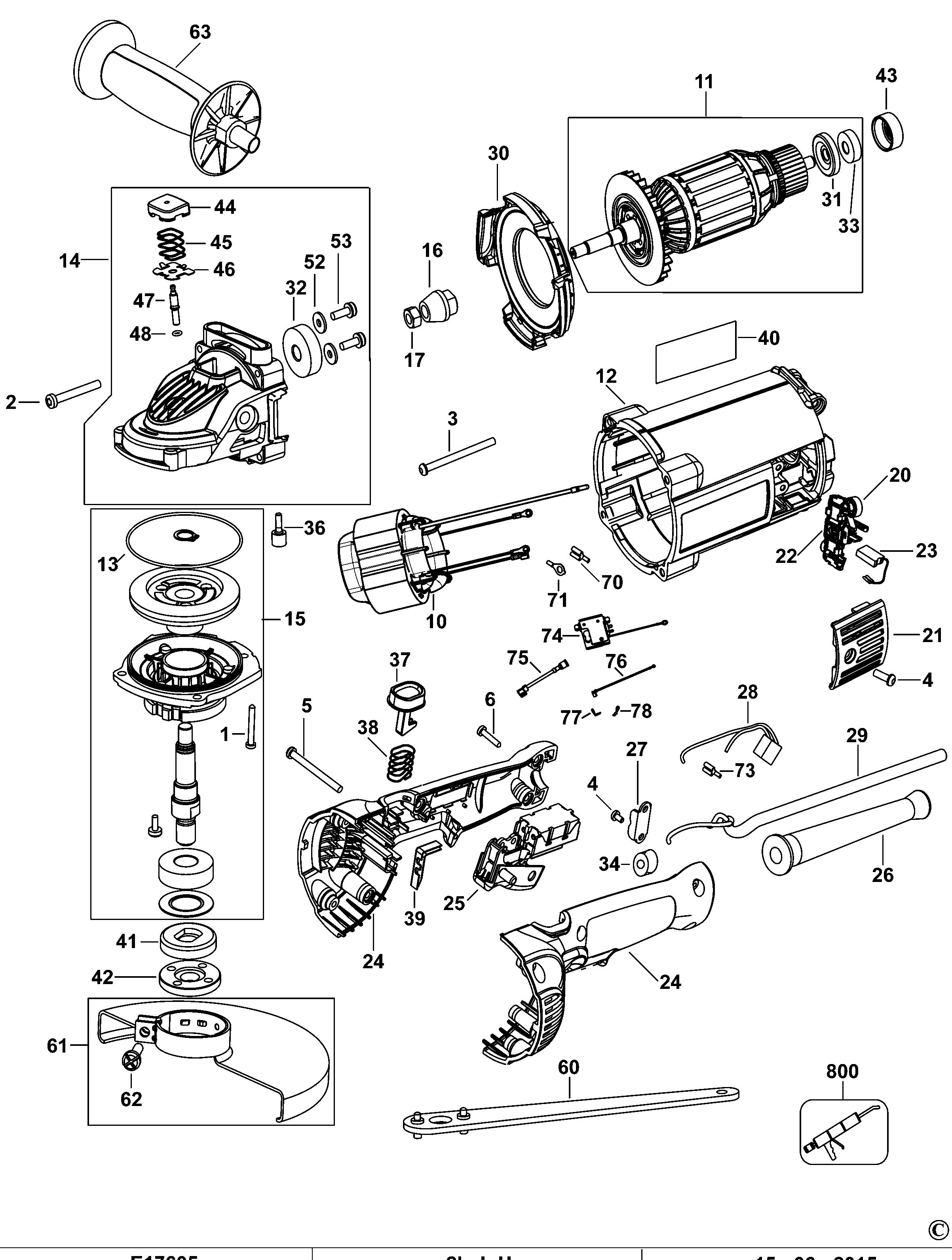 DEWALT ANGLE GRINDER (Type 1)