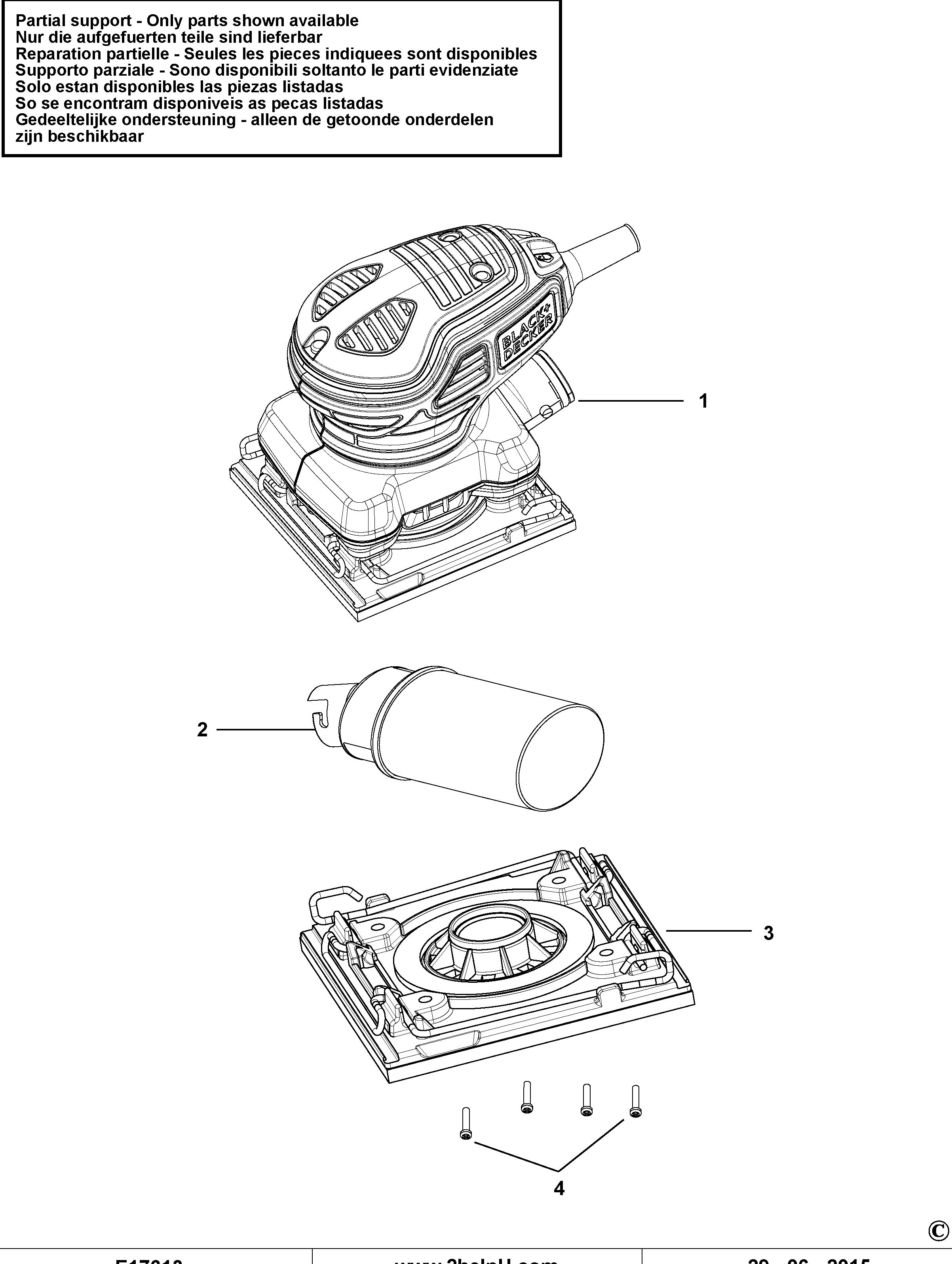 BLACK+DECKER ORBITAL SANDER (Type 1)