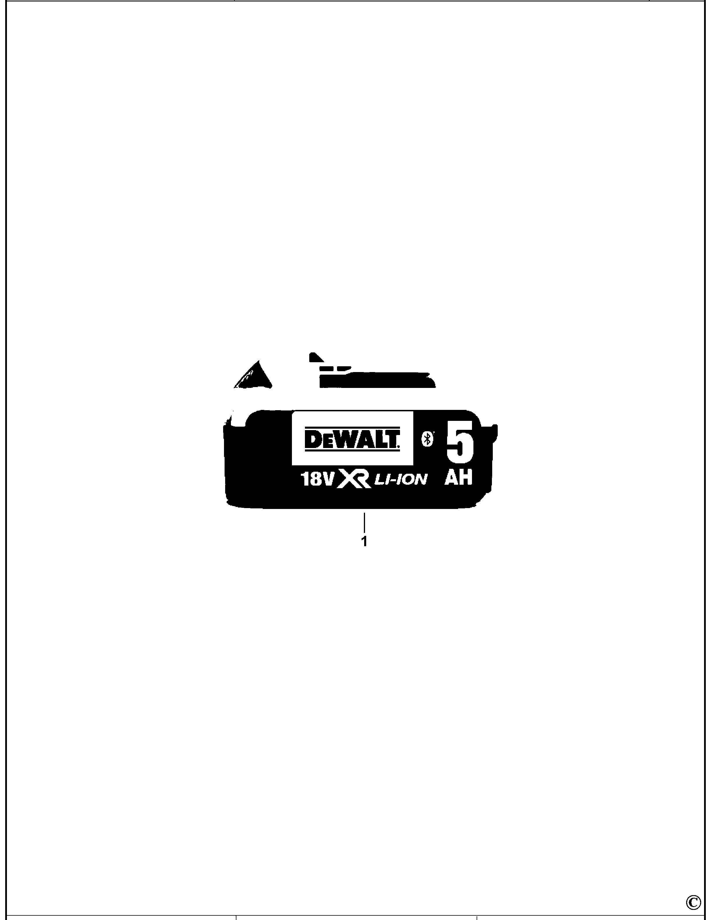 DEWALT BATTERY (Type 1)