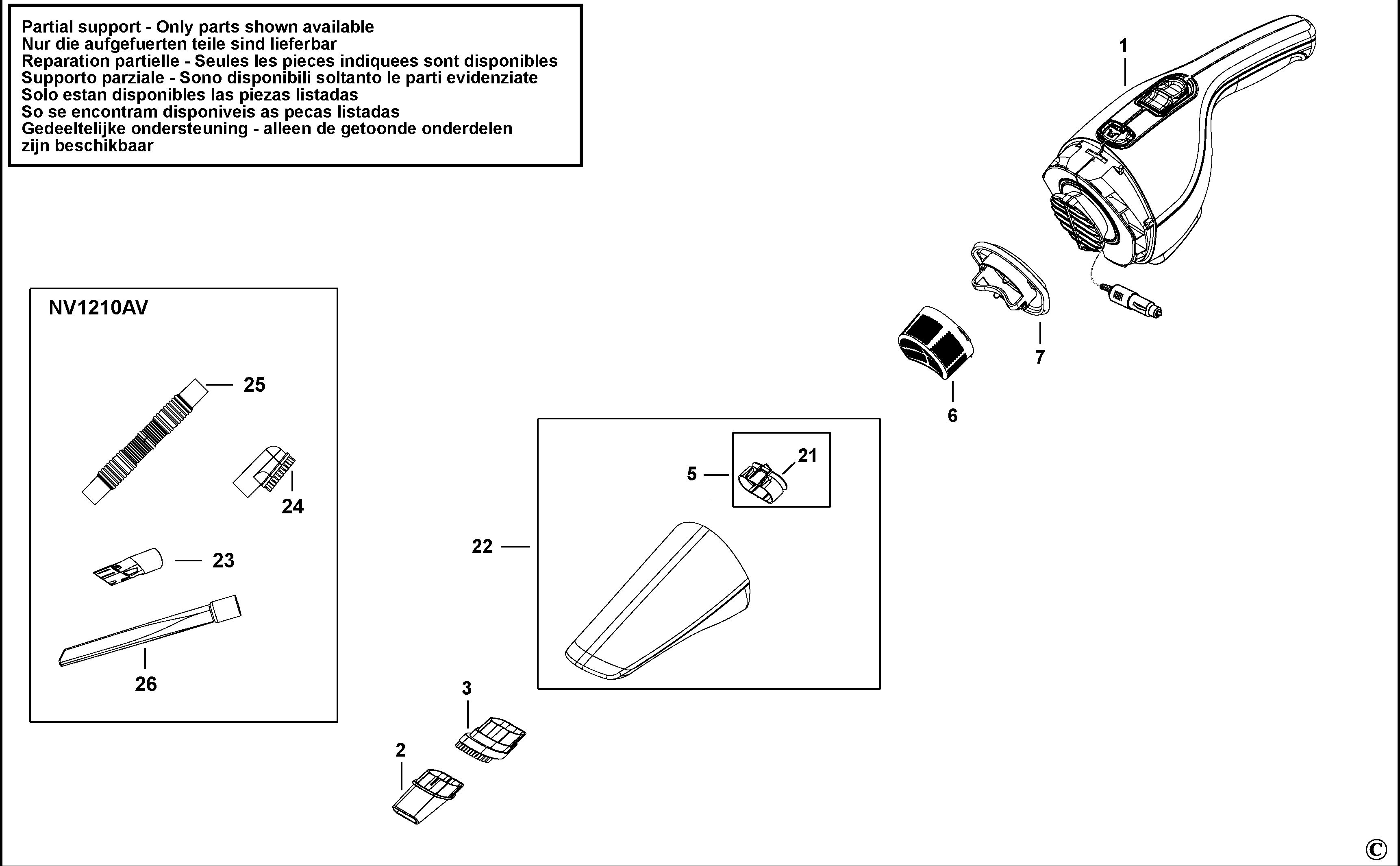 BLACK+DECKER CAR VACUUM (Type H1)