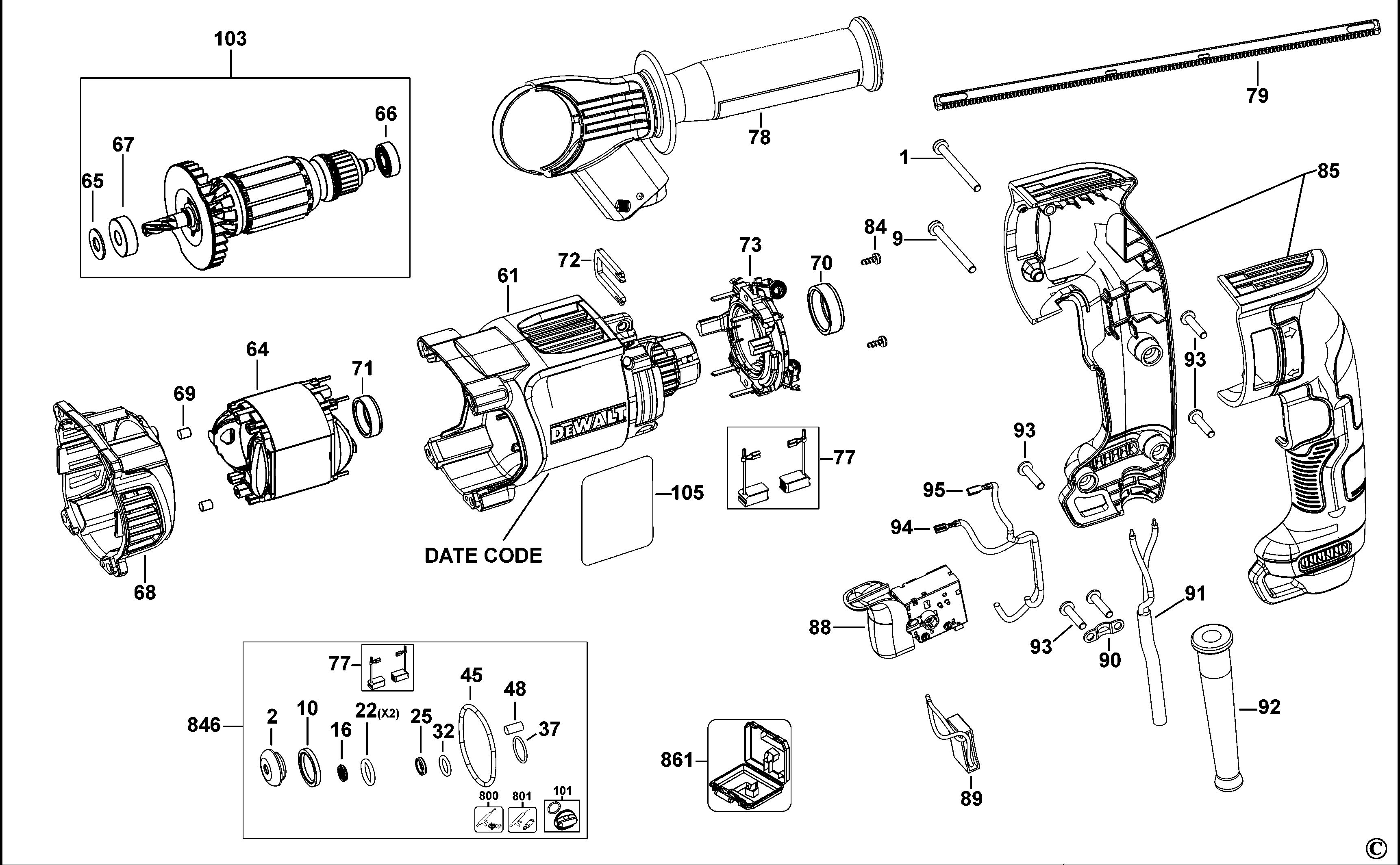 DEWALT ROTARY HAMMER (Type 10)