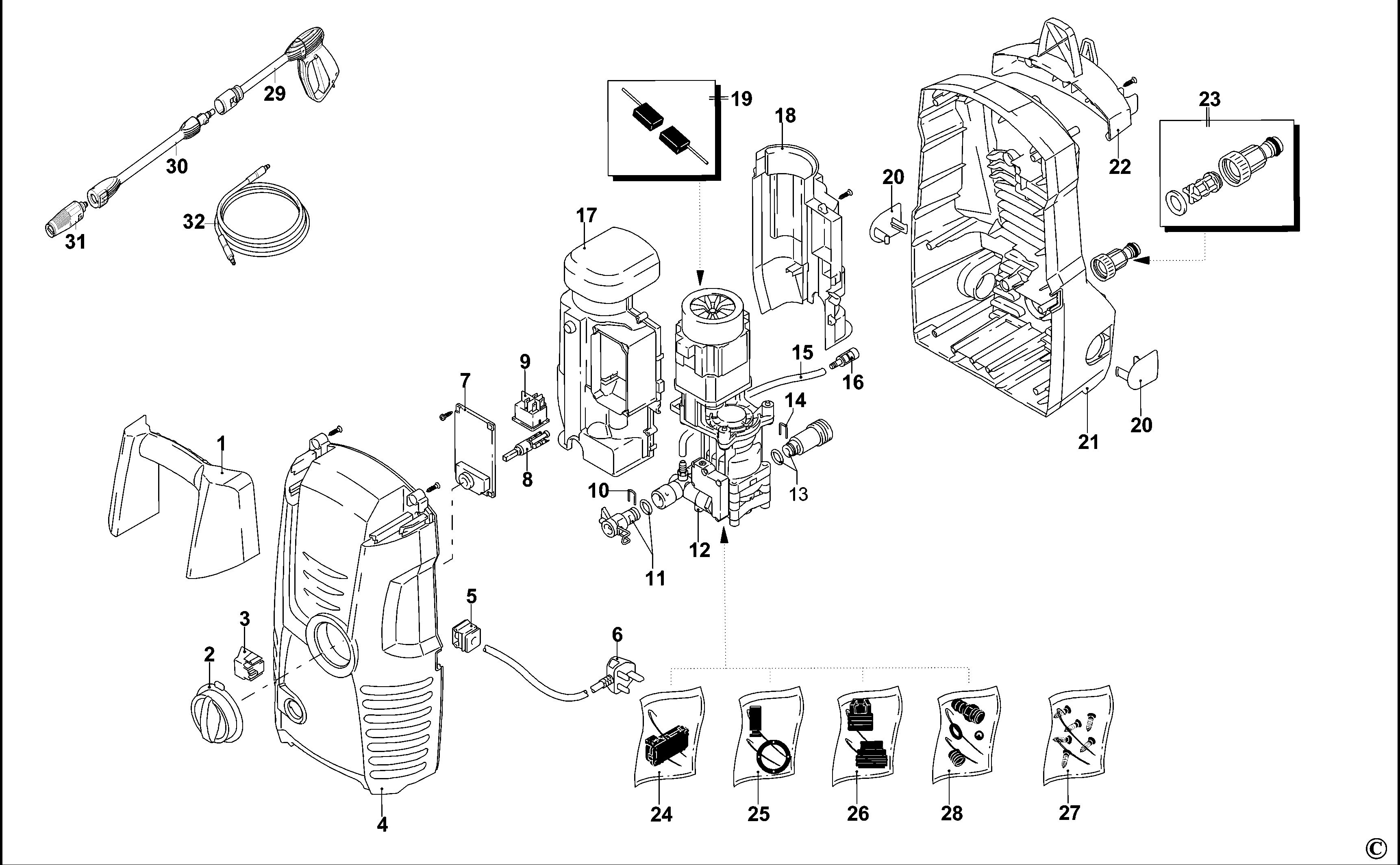 BLACK+DECKER PRESSURE WASHER (Type 1)