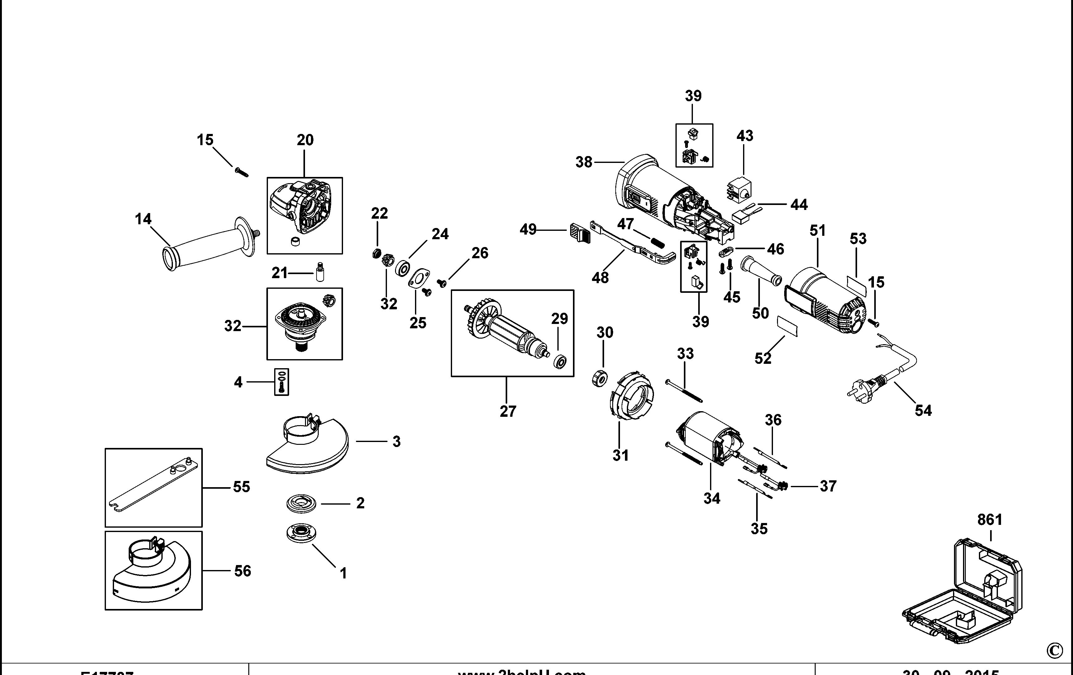 BLACK+DECKER SMALL ANGLE GRINDER (Type 1)
