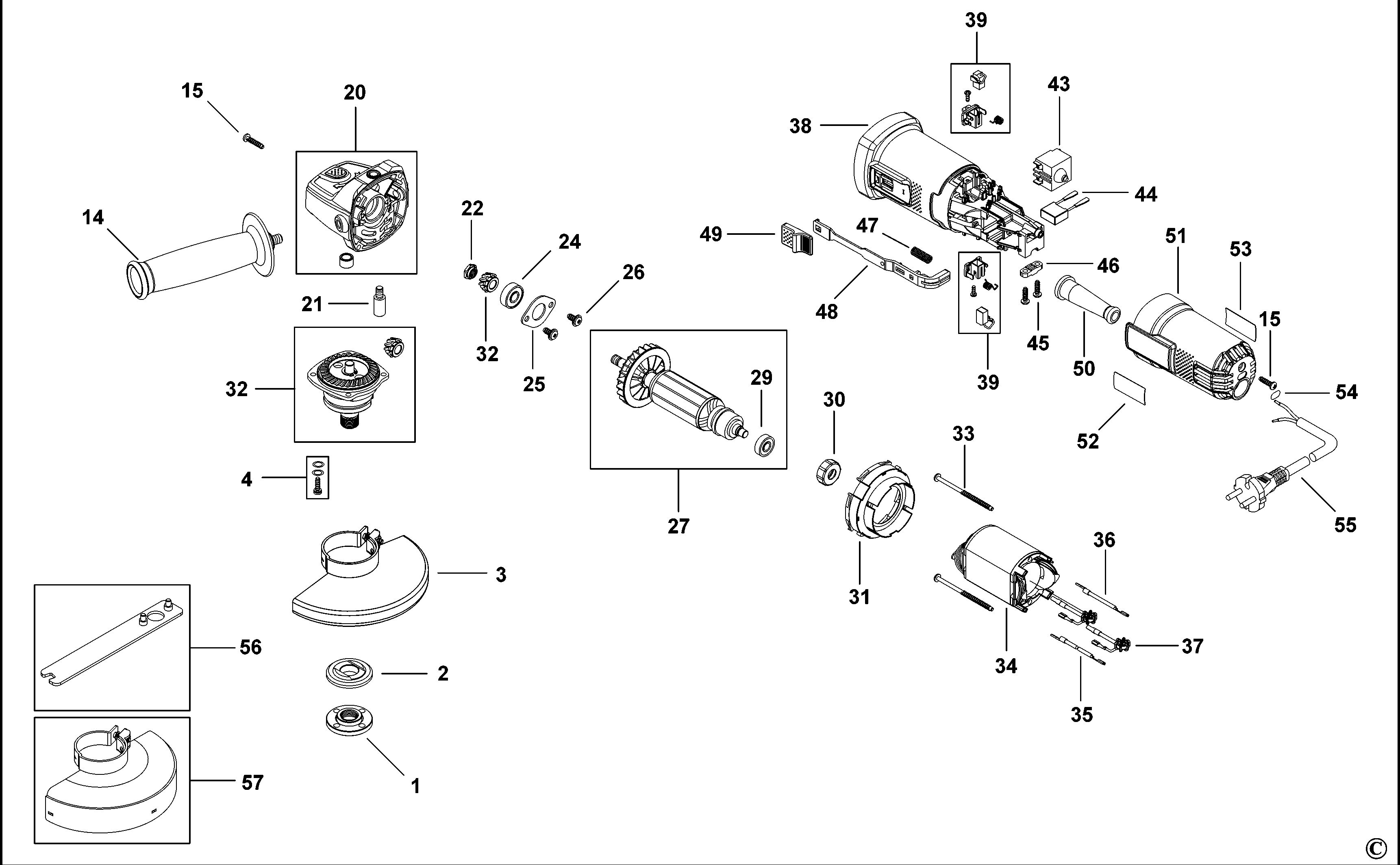 BLACK+DECKER SMALL ANGLE GRINDER (Type 1)