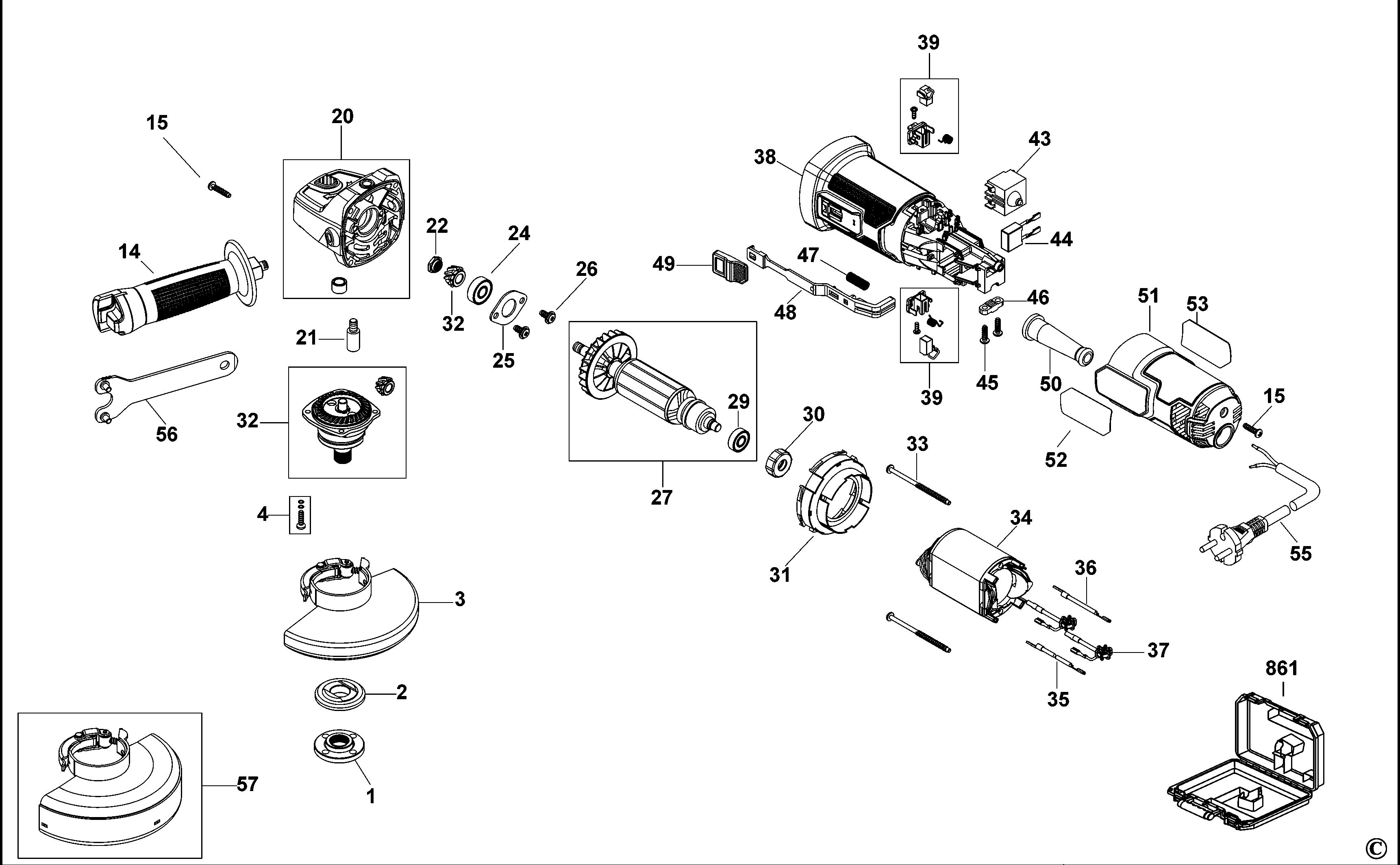 STANLEY SMALL ANGLE GRINDER (Type 1)