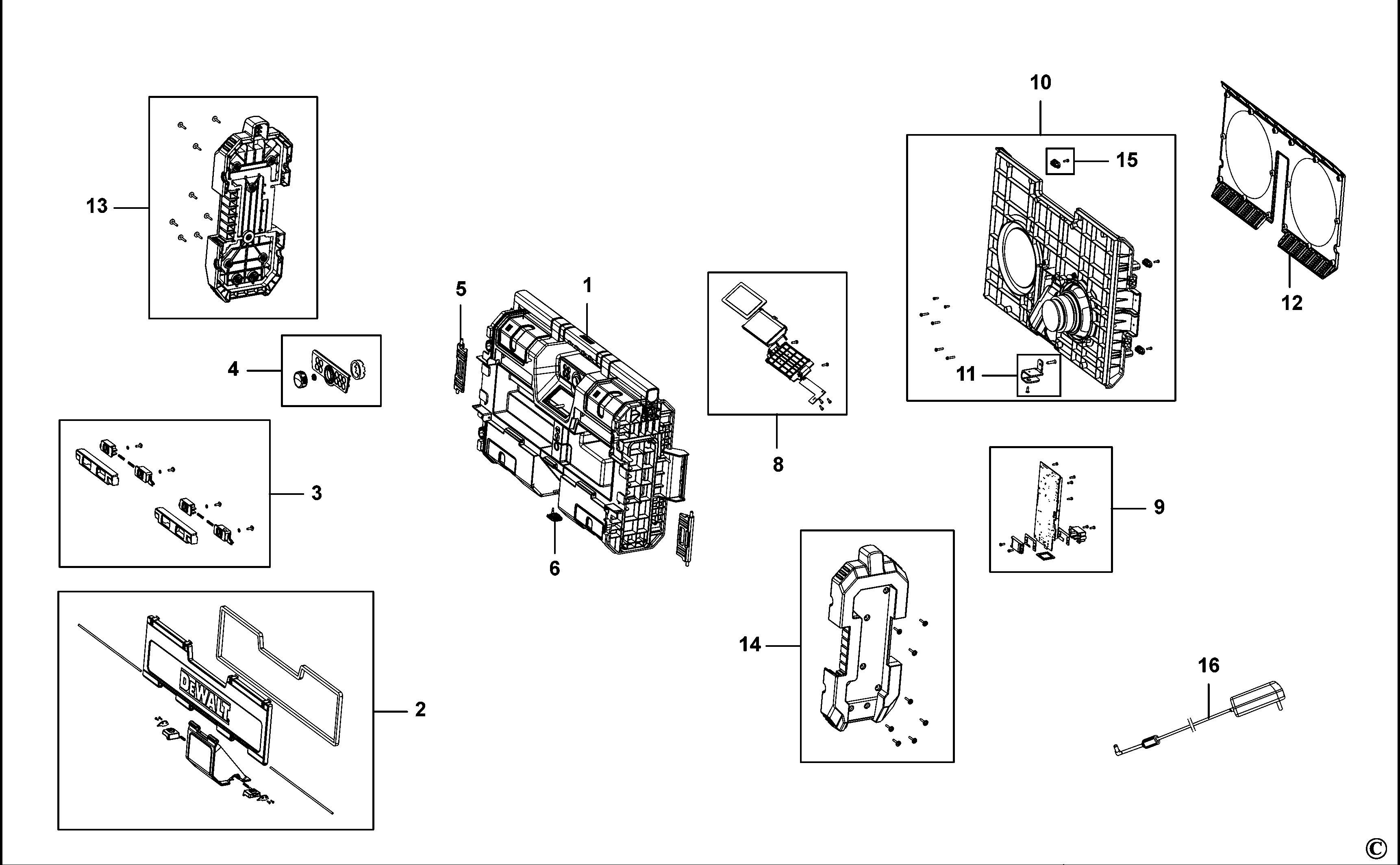 DEWALT SITE RADIO (Type 1)