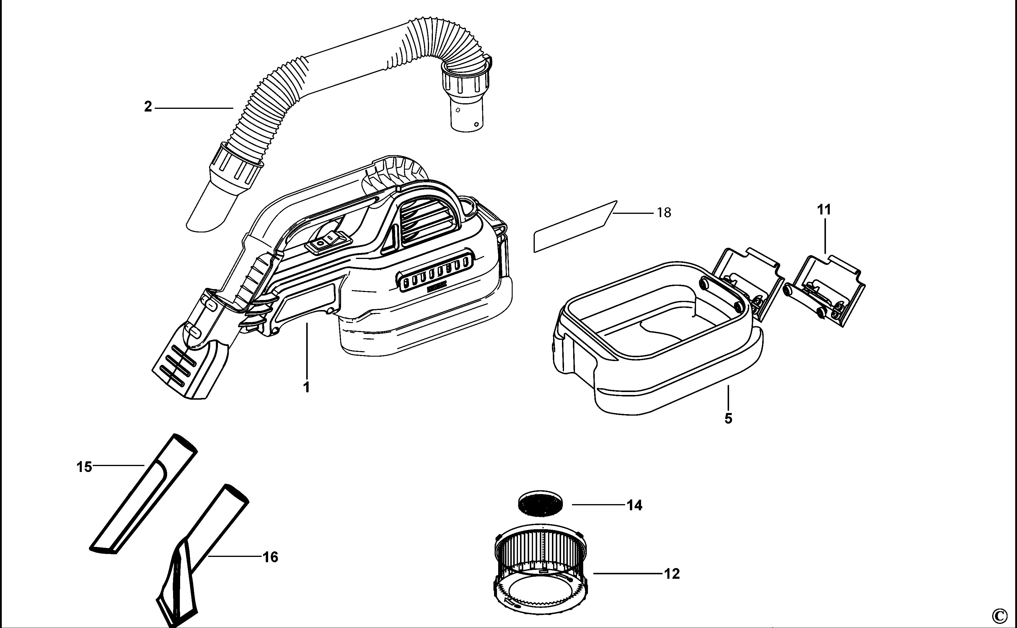DEWALT VACUUM CLEANER (Type 1)