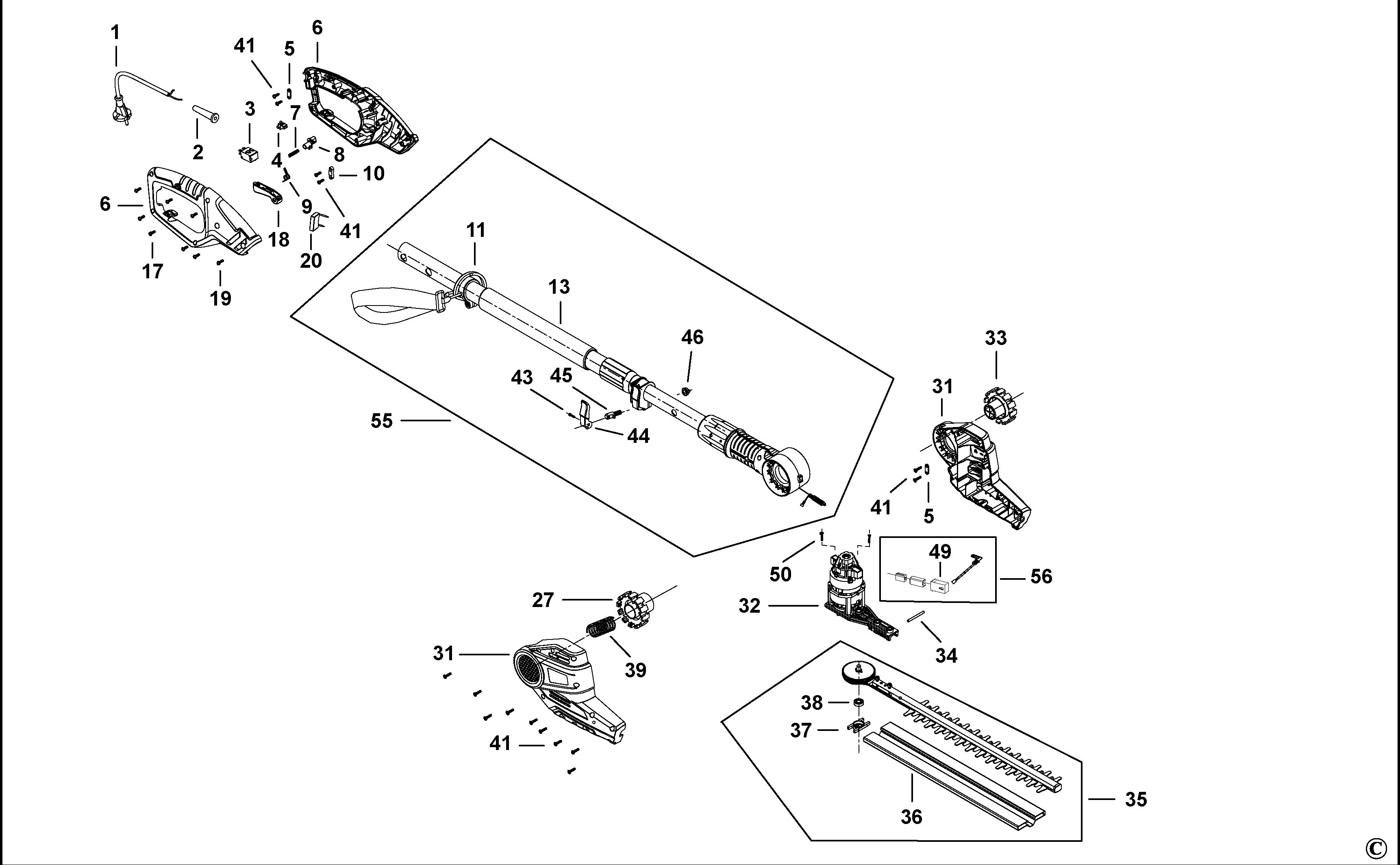 BLACK+DECKER HEDGE TRIMMER (Type 1)